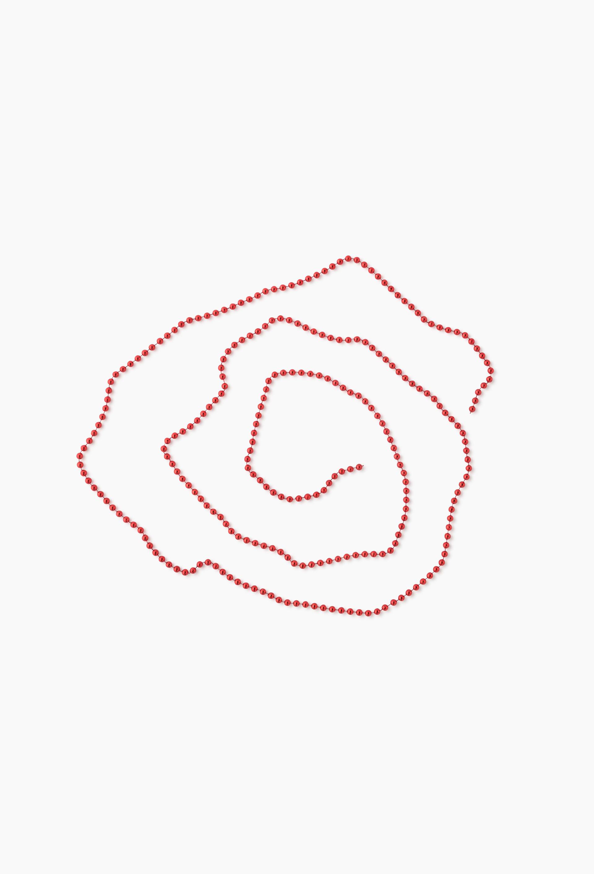 Guirlande perles, 2.7M, Rouge, large image number 0.0