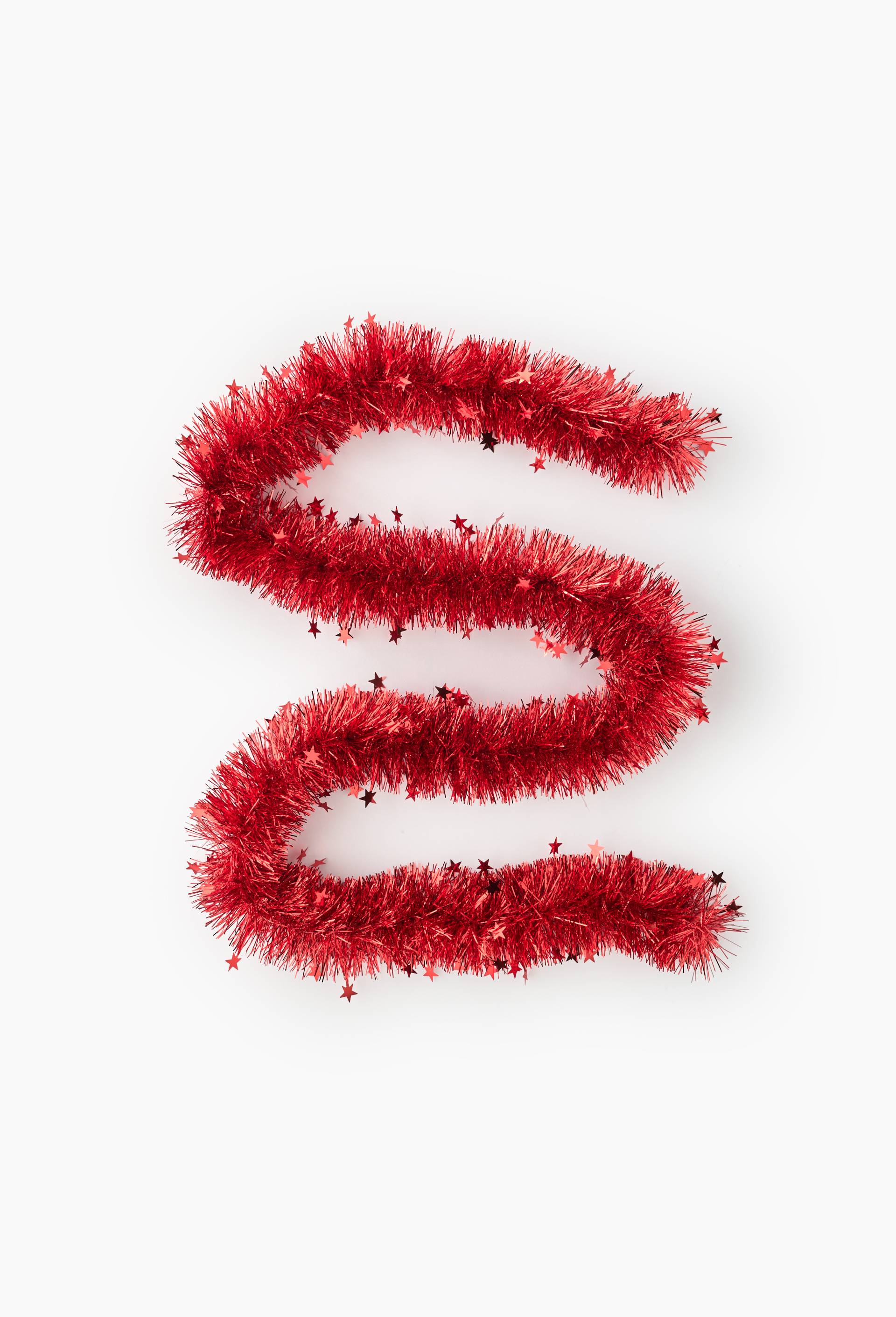 Guirlande de No&euml;l avec &eacute;toiles, 2M, Rouge, swatch image