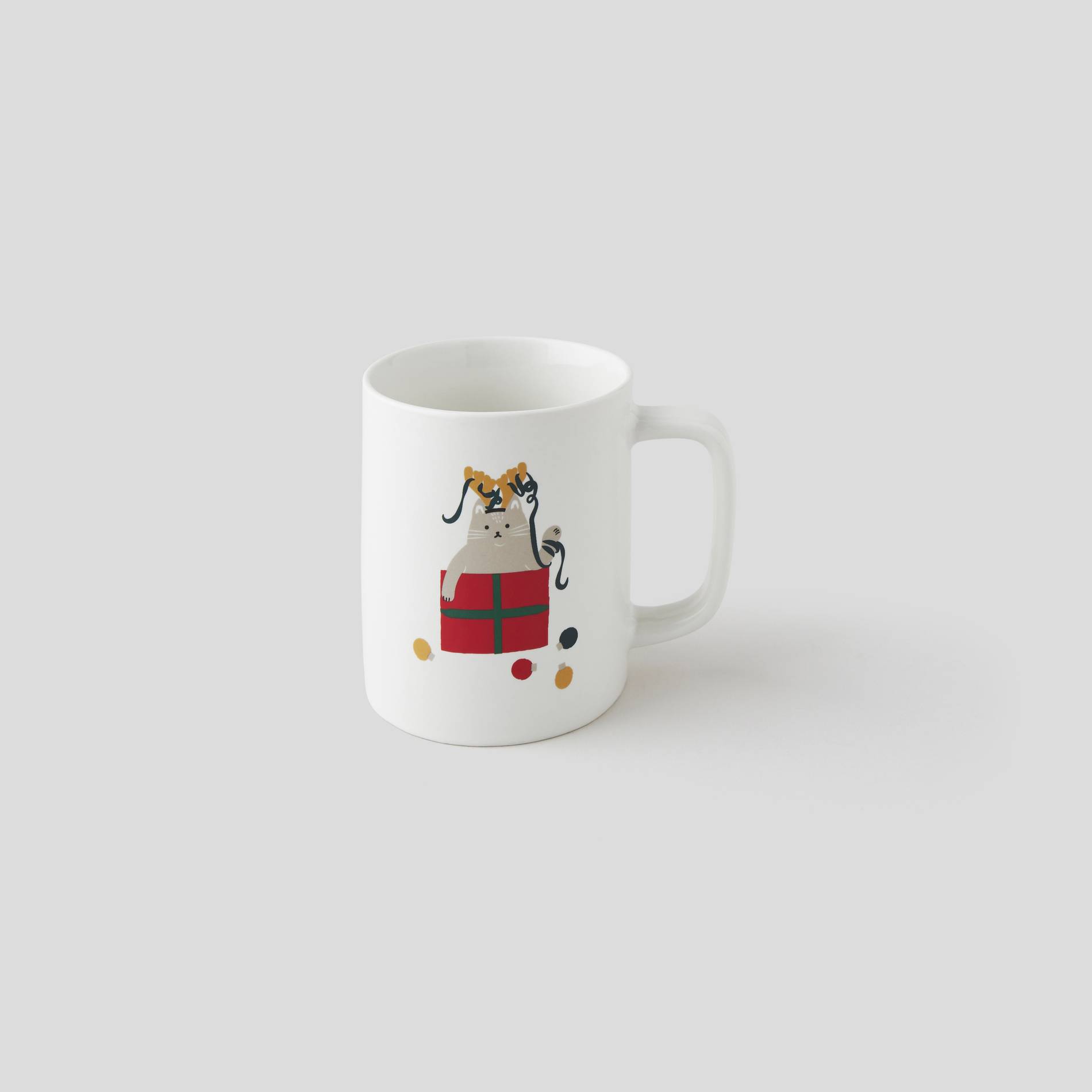 Mug droit, motif chats, Blanc, large image number 0