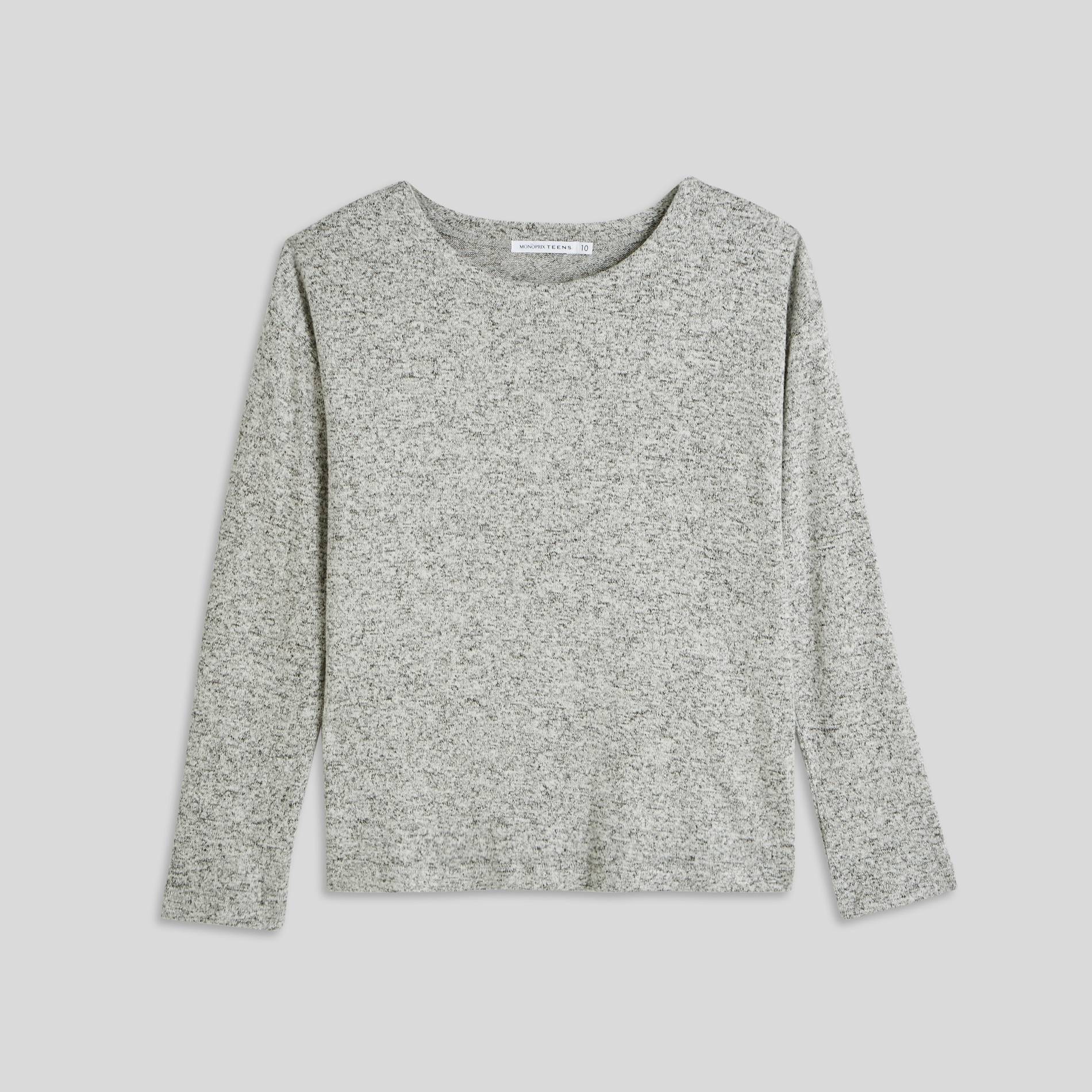 T-shirt manches longues, Gris moyen, large image number 1
