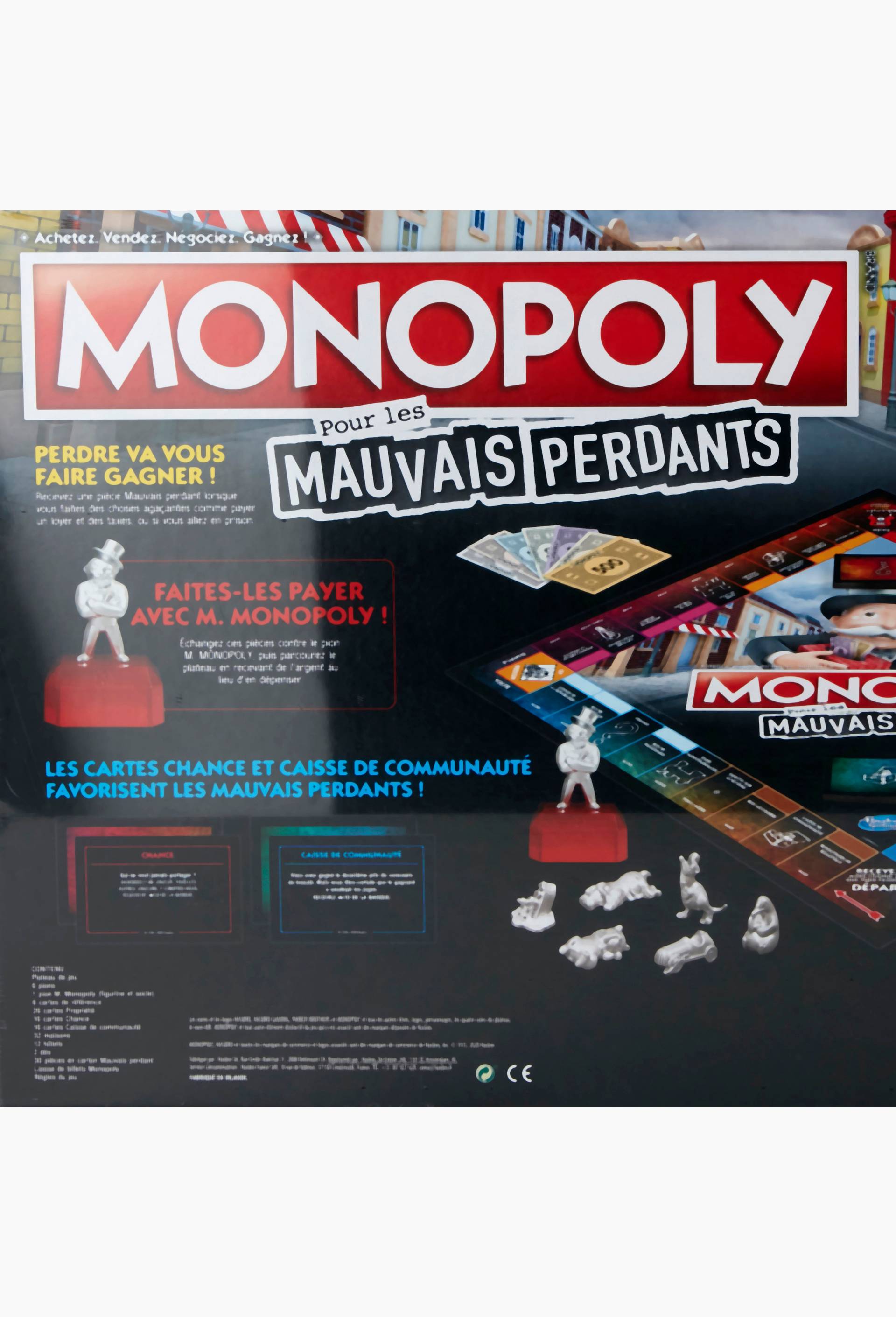 Monopoly &eacute;dition mauvais perdants, Noir, large image number 1