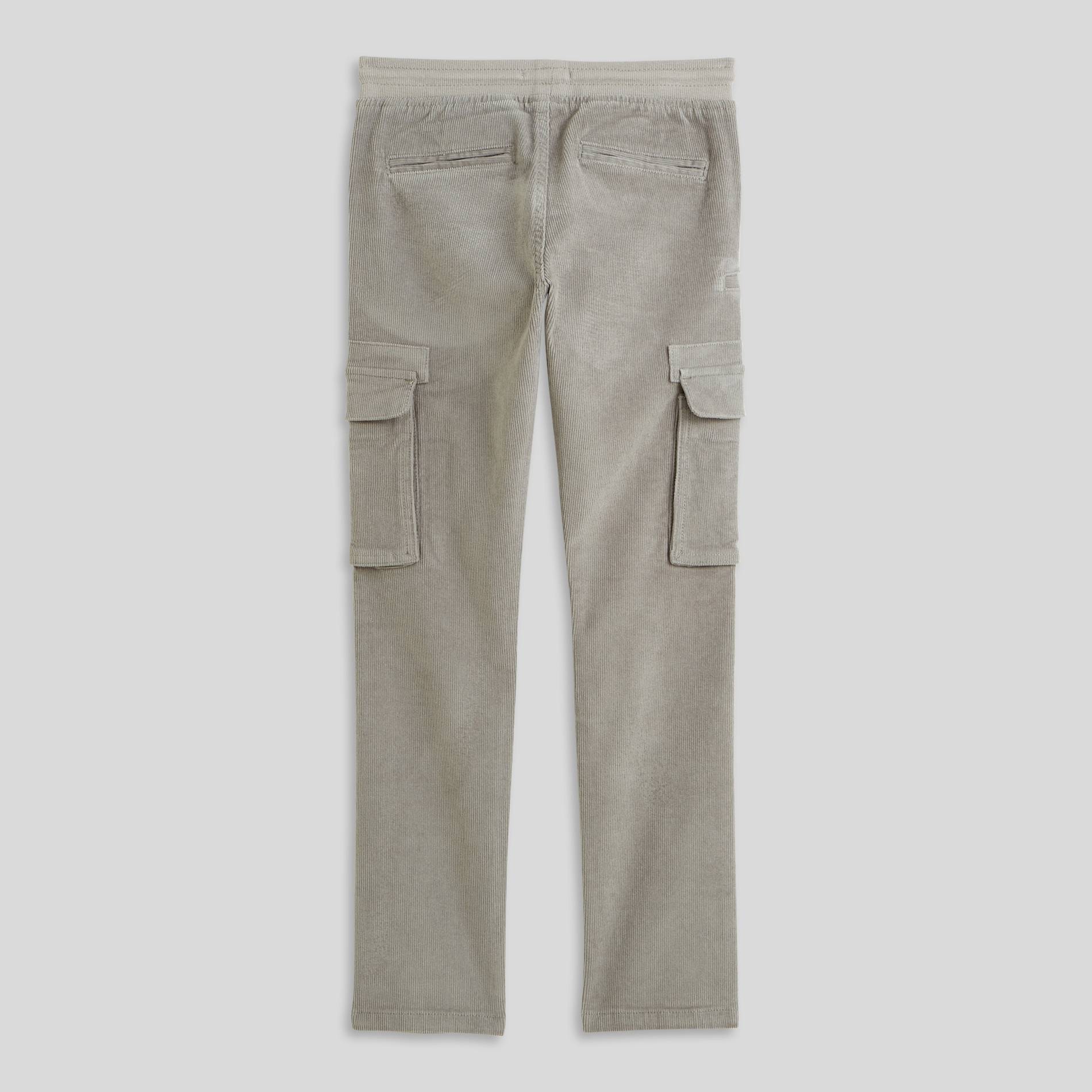 Pantalon élastique en velours, Gris foncé, large image number 2