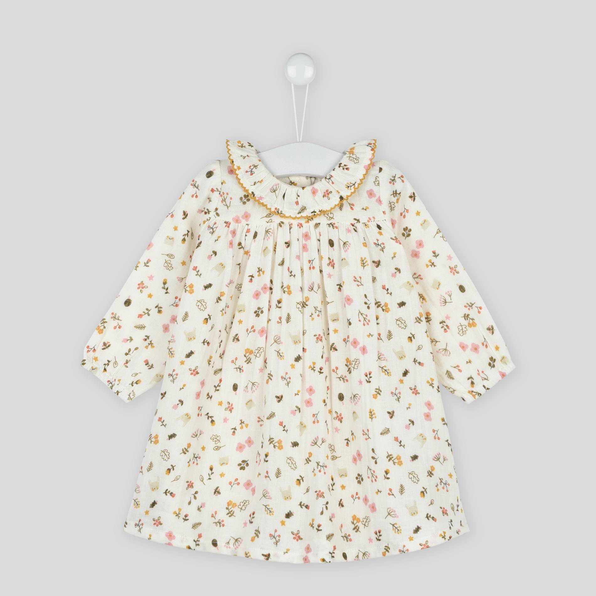 Robe imprimée, Ecru, large image number 0