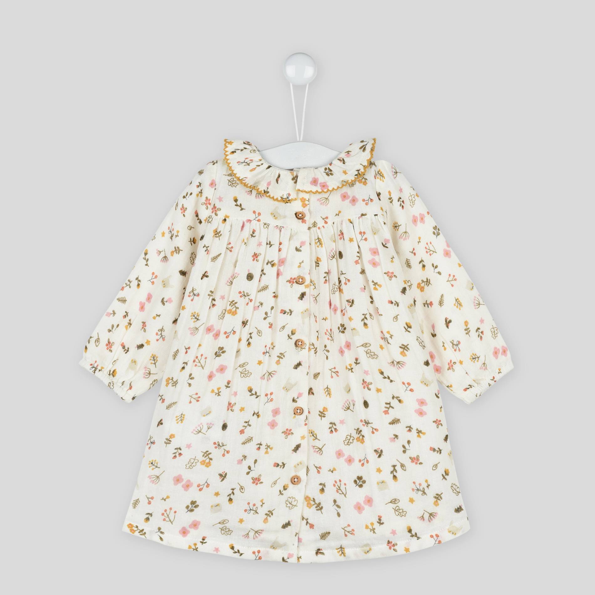 Robe imprimée, Ecru, large image number 1