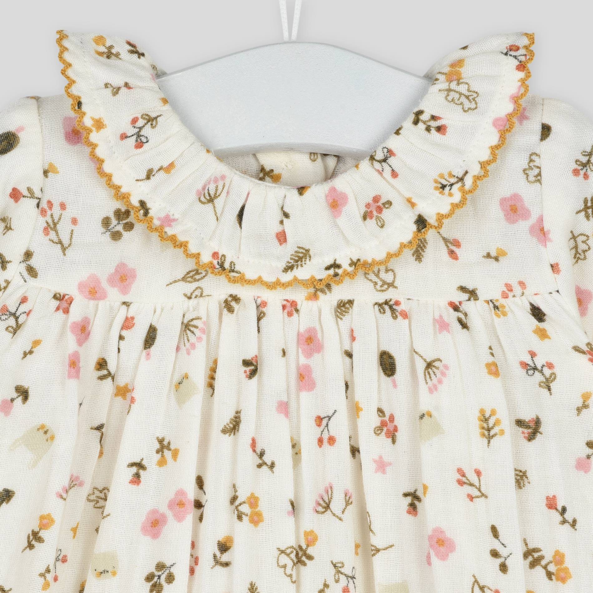 Robe imprimée, Ecru, large image number 2.0