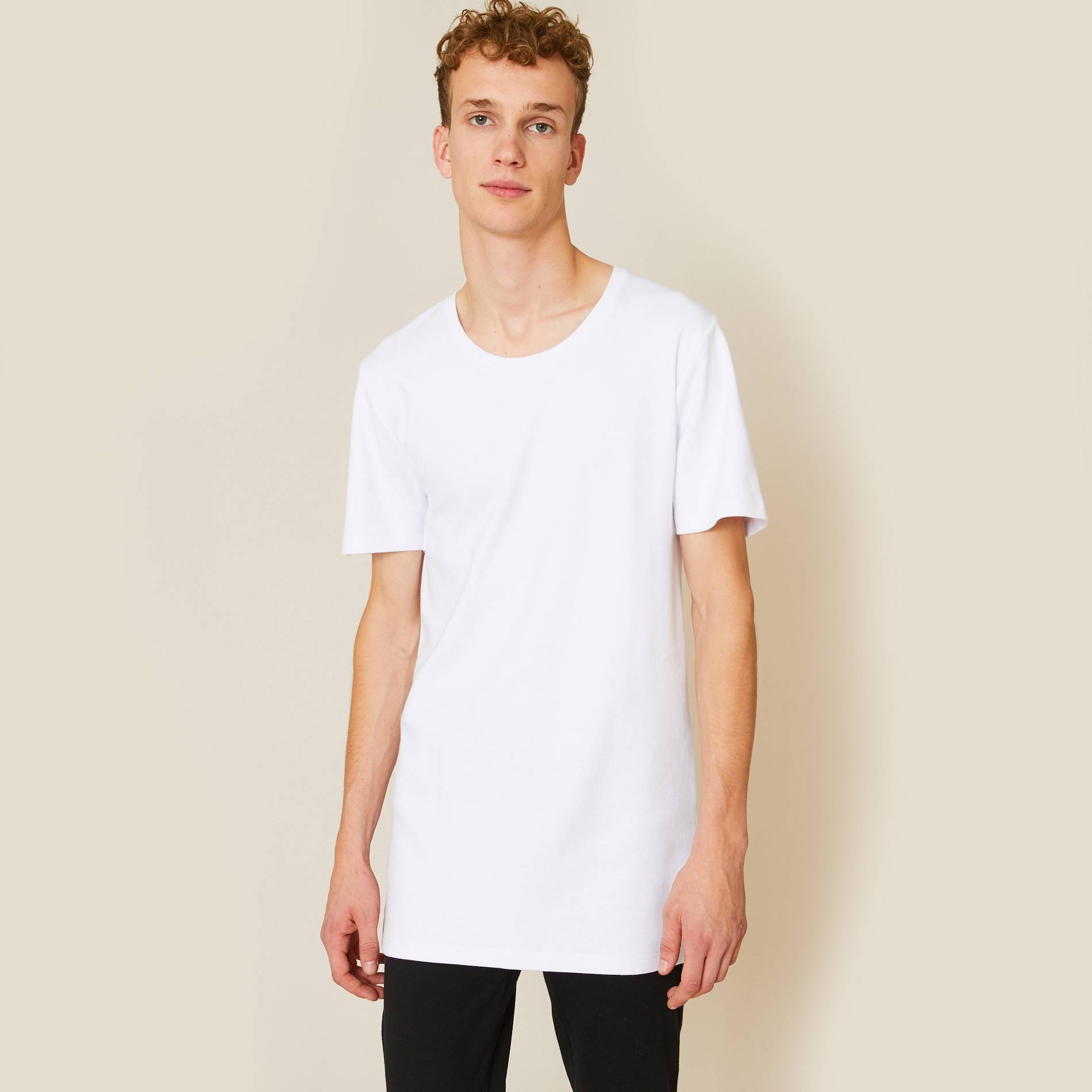 T-shirt manches courtes en coton, Blanc, large image number 0