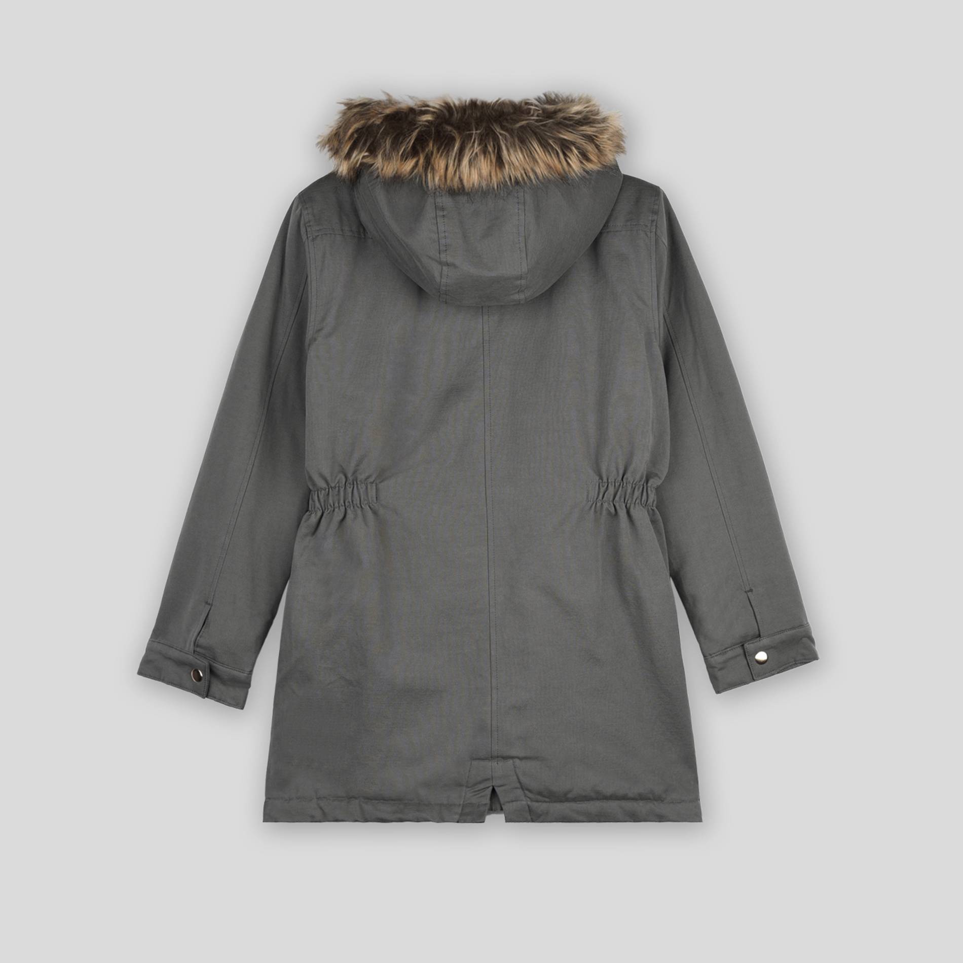 Parka fausse fourrure, Vert foncé, large image number 1.0