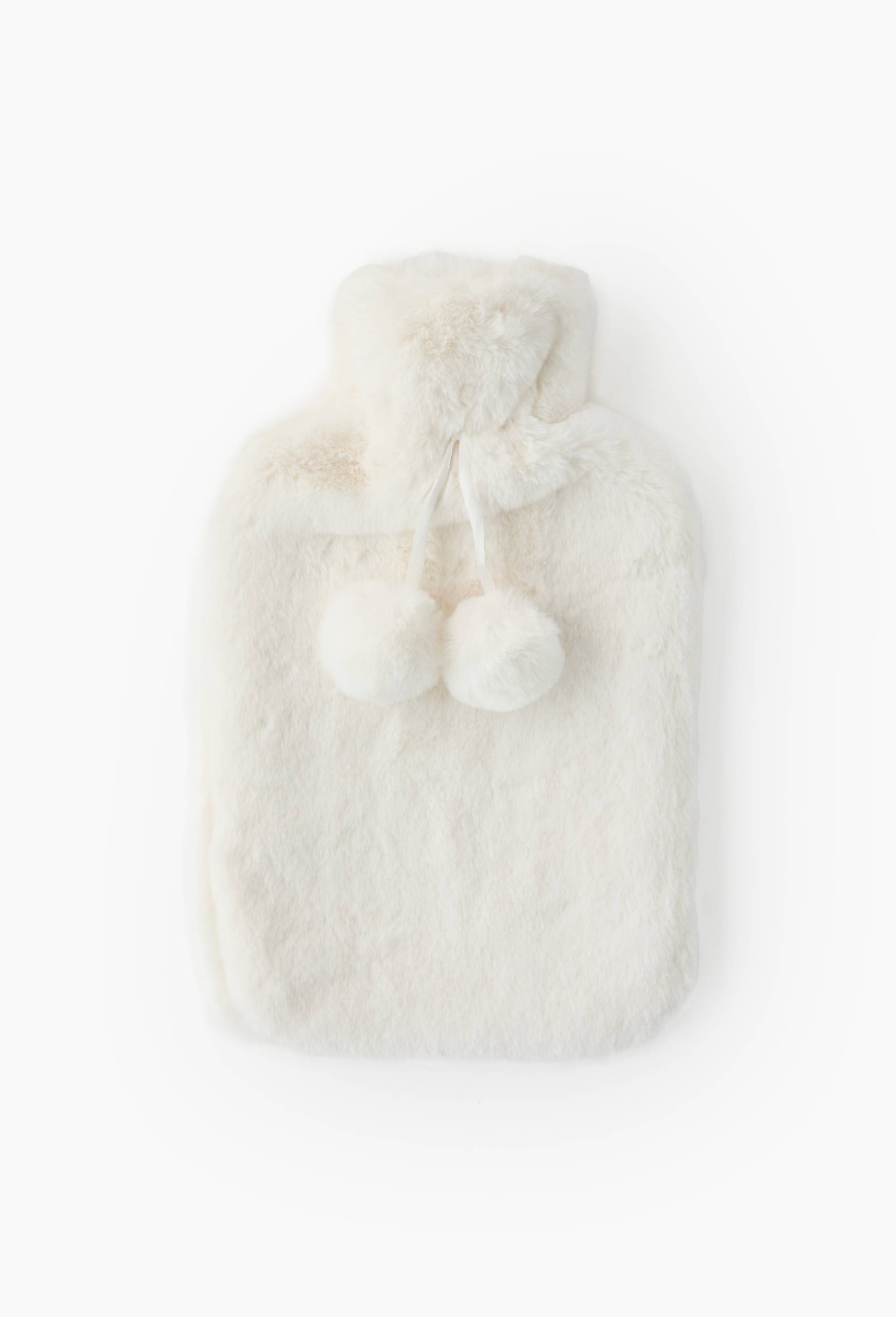 Bouillotte doudou, 32X19,5cm en polyester, Ecru, large image number 0.0