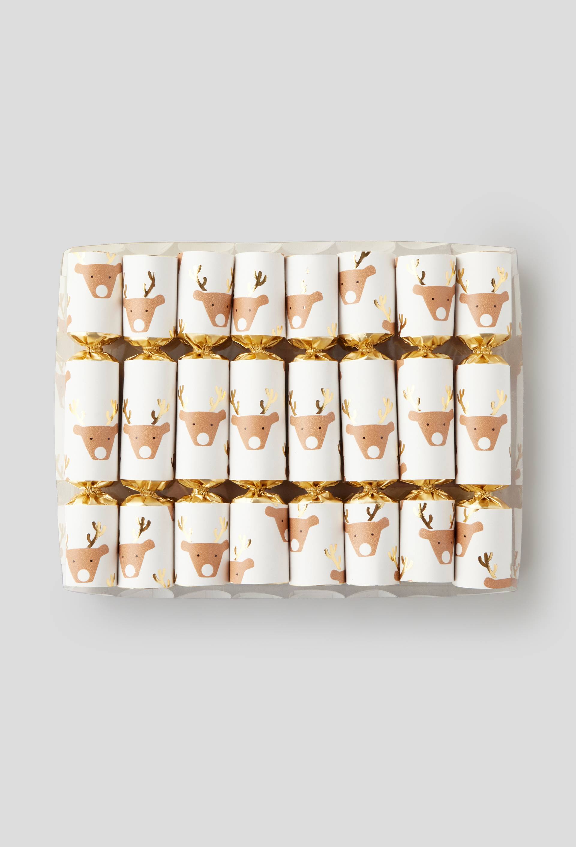 Lot de 8 petits crackers, 8x15cm, en carton, Beige clair, large image number 0