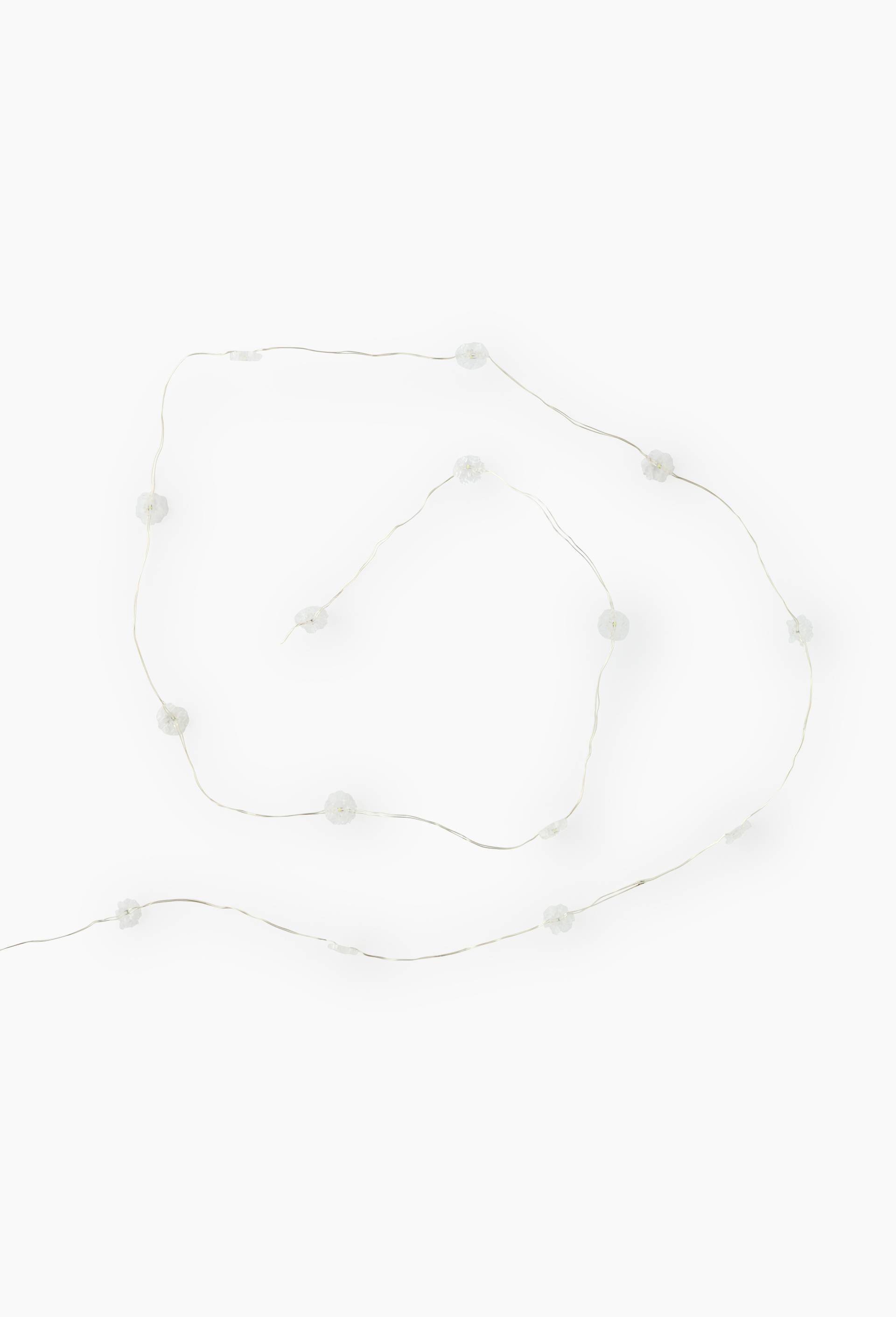 Guirlande LED, 140cm, en PVC, Transparent, large image number 0