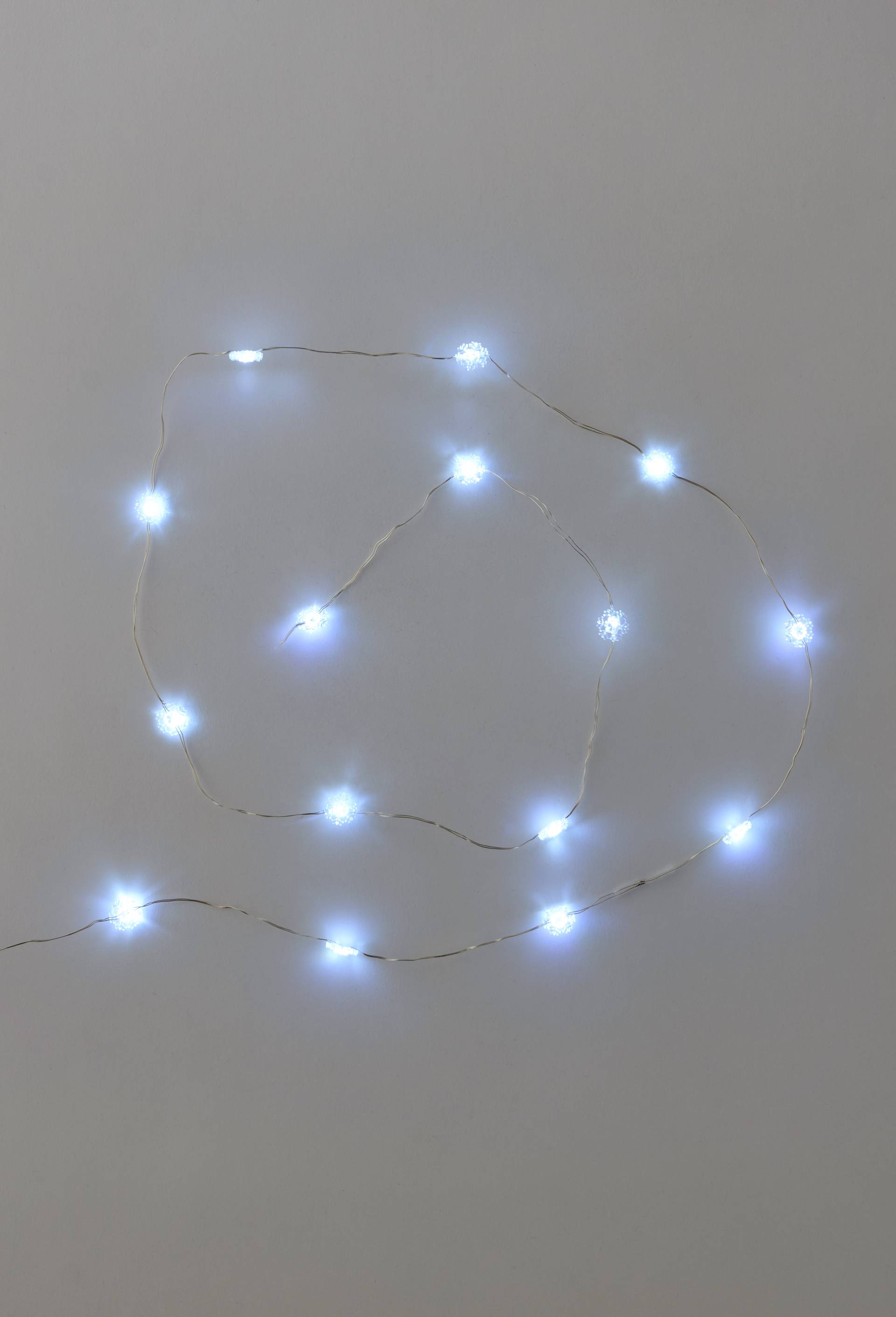 Guirlande LED, 140cm, en PVC, Transparent, large image number 1