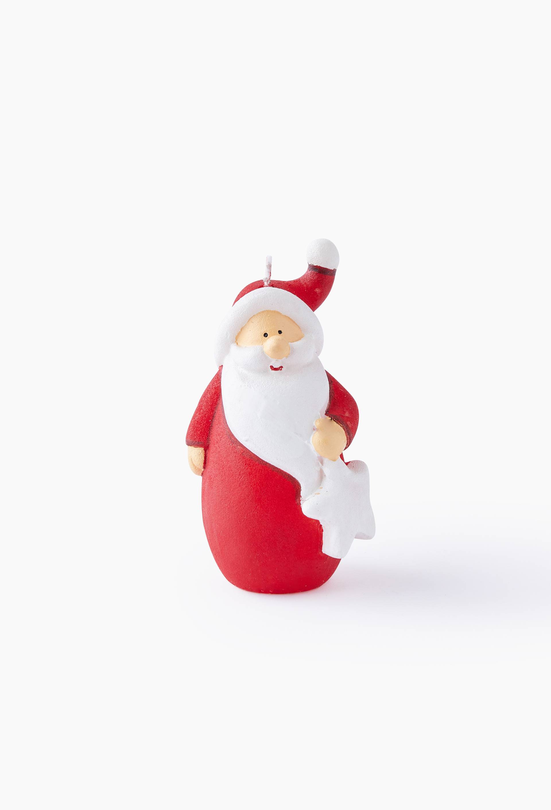 Bougie P&egrave;re-No&euml;l, 13.2X7X6cm, en cire, Rouge, large image number 0