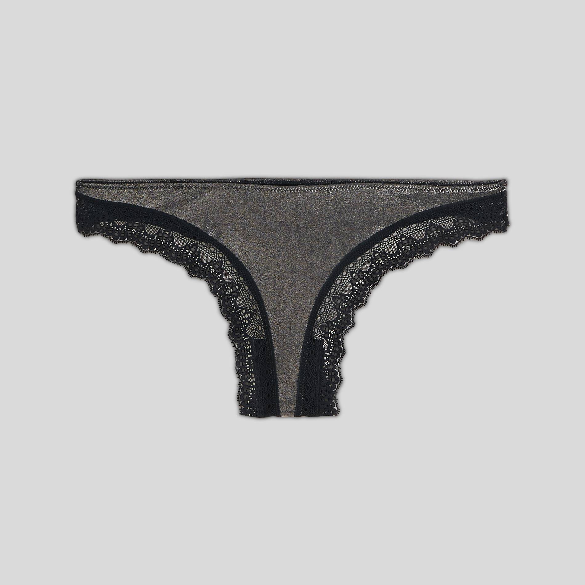 Tanga en microfibre, Gris foncé, large image number 2