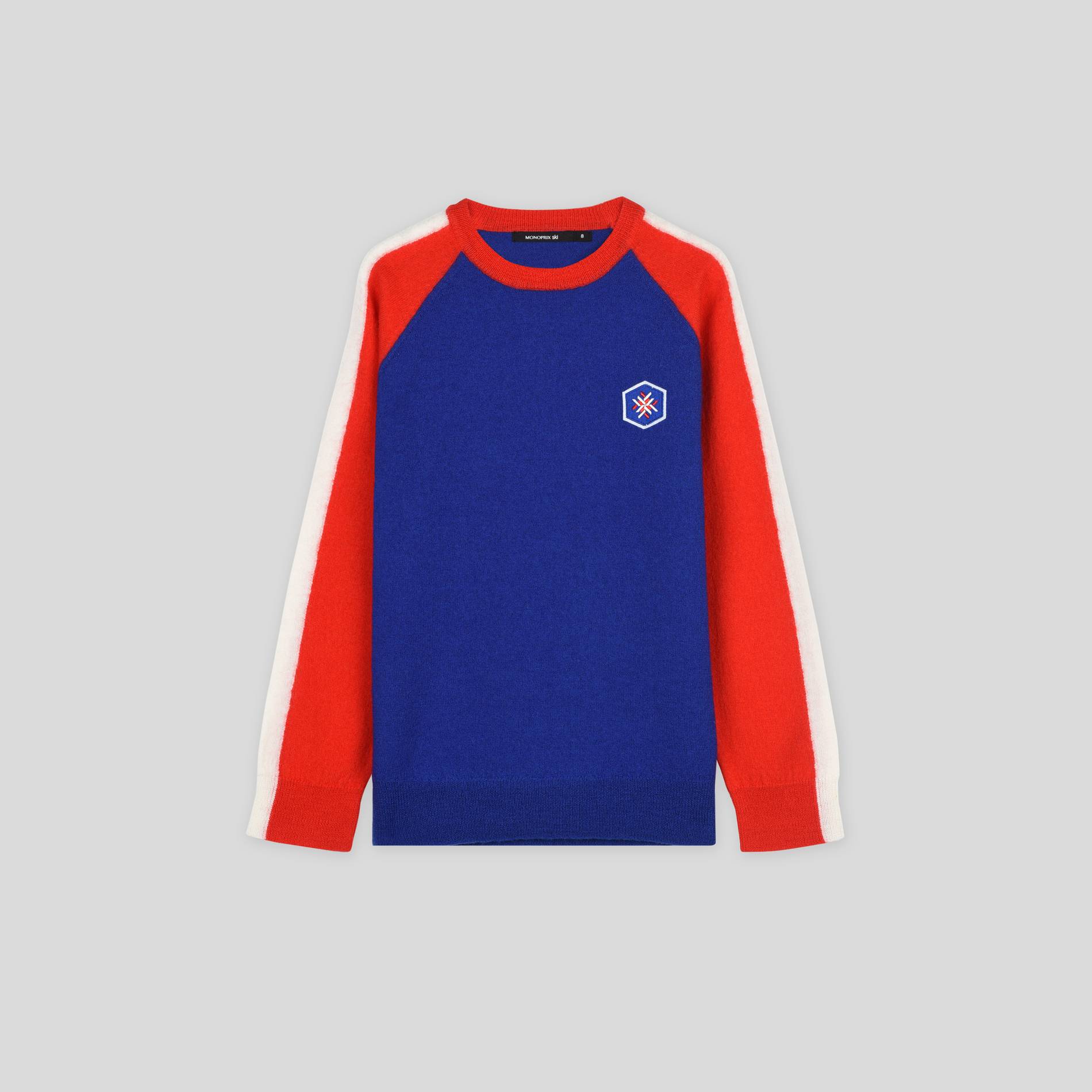 Pull en laine, Bleu, large image number 0.0
