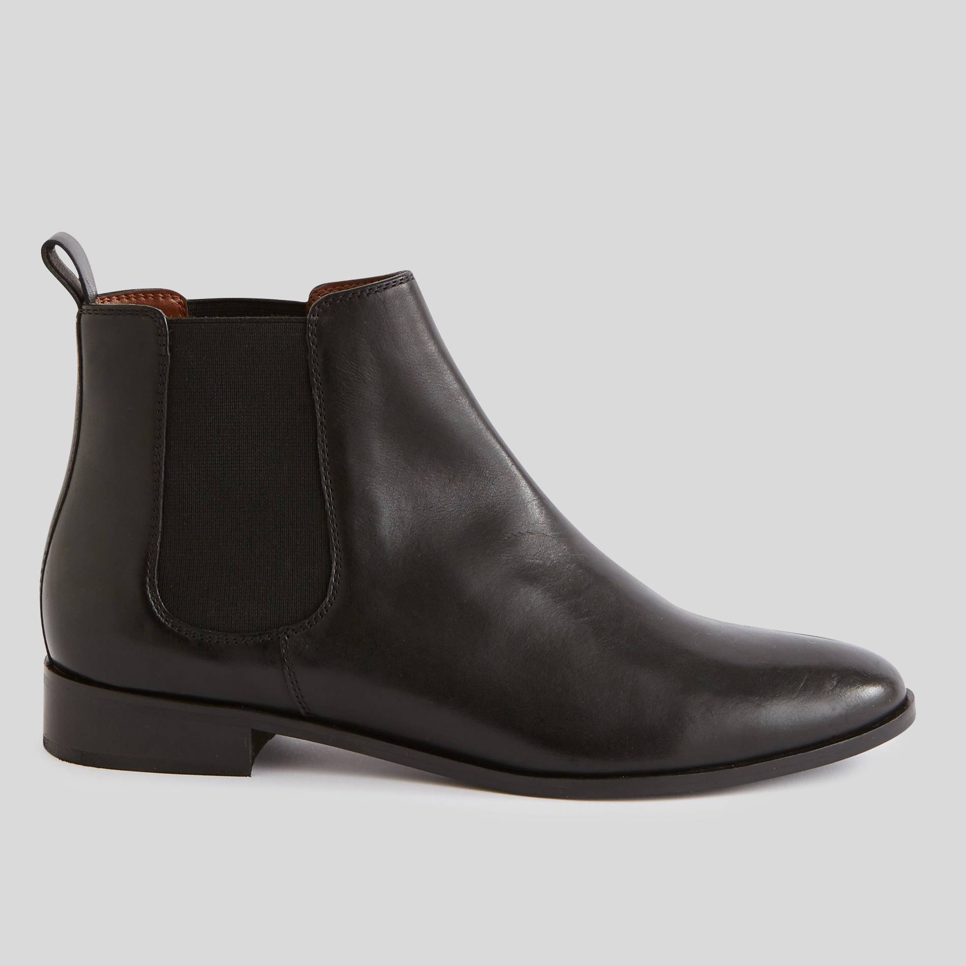 Bottines en cuir, Noir, large image number 0.0