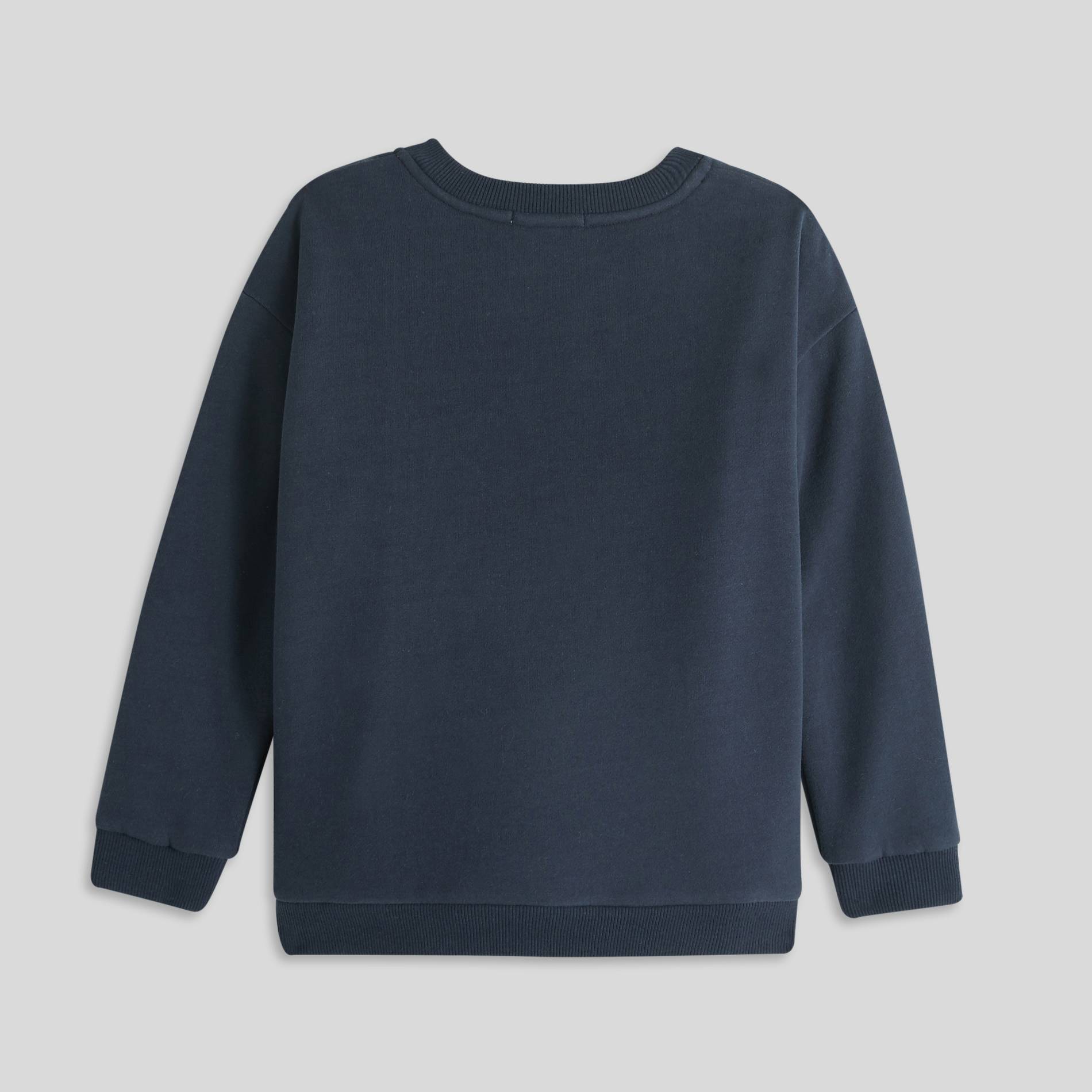 Sweat imprimé en coton BIO, Bleu marine, large image number 1.0