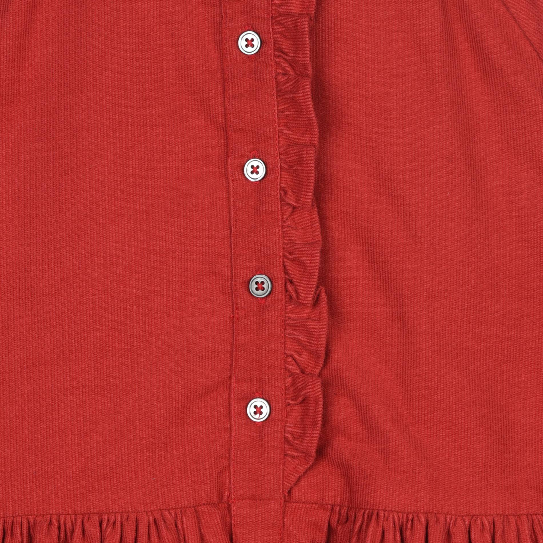 Robe en velours, Rouge cuit, large image number 2.0