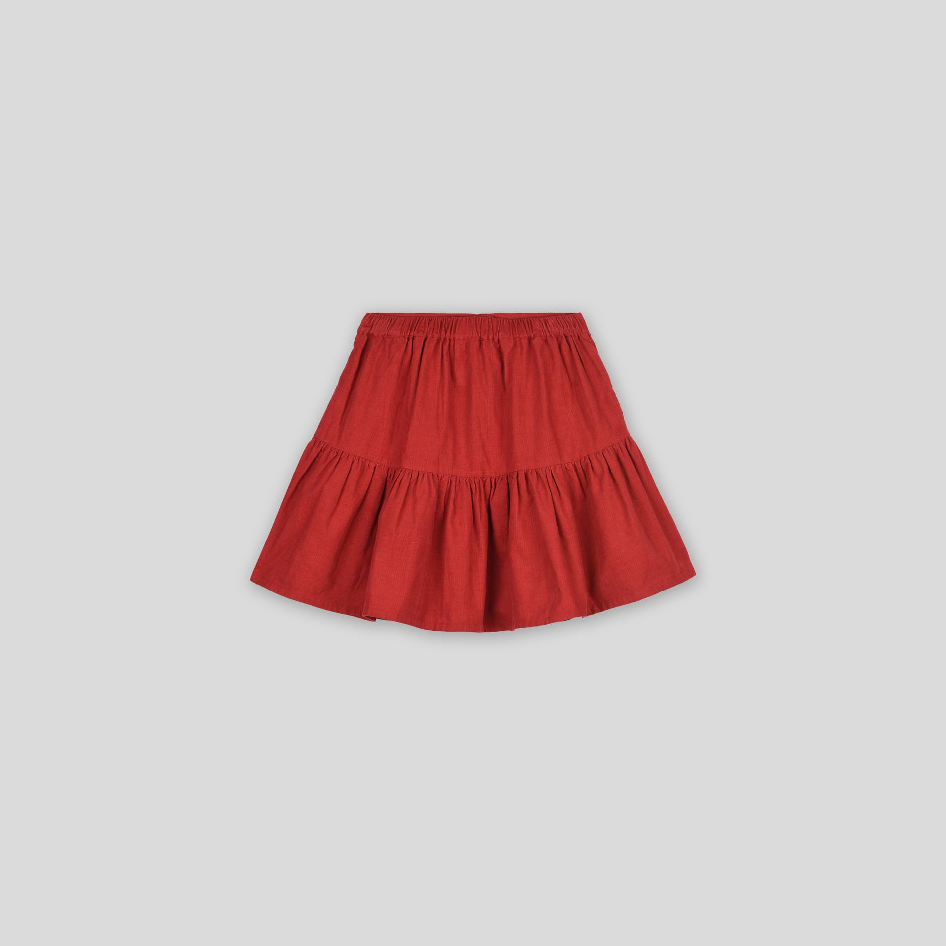Jupe en velours, Rouge cuit, large image number 1