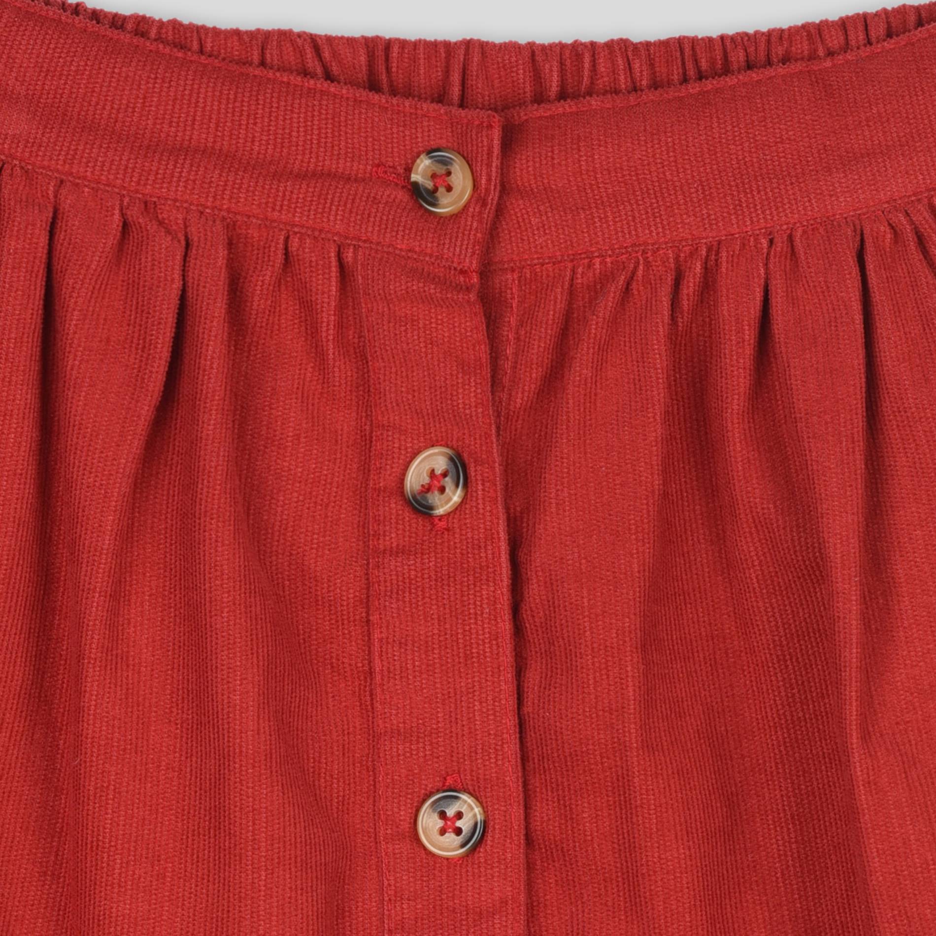 Jupe en velours, Rouge cuit, large image number 2