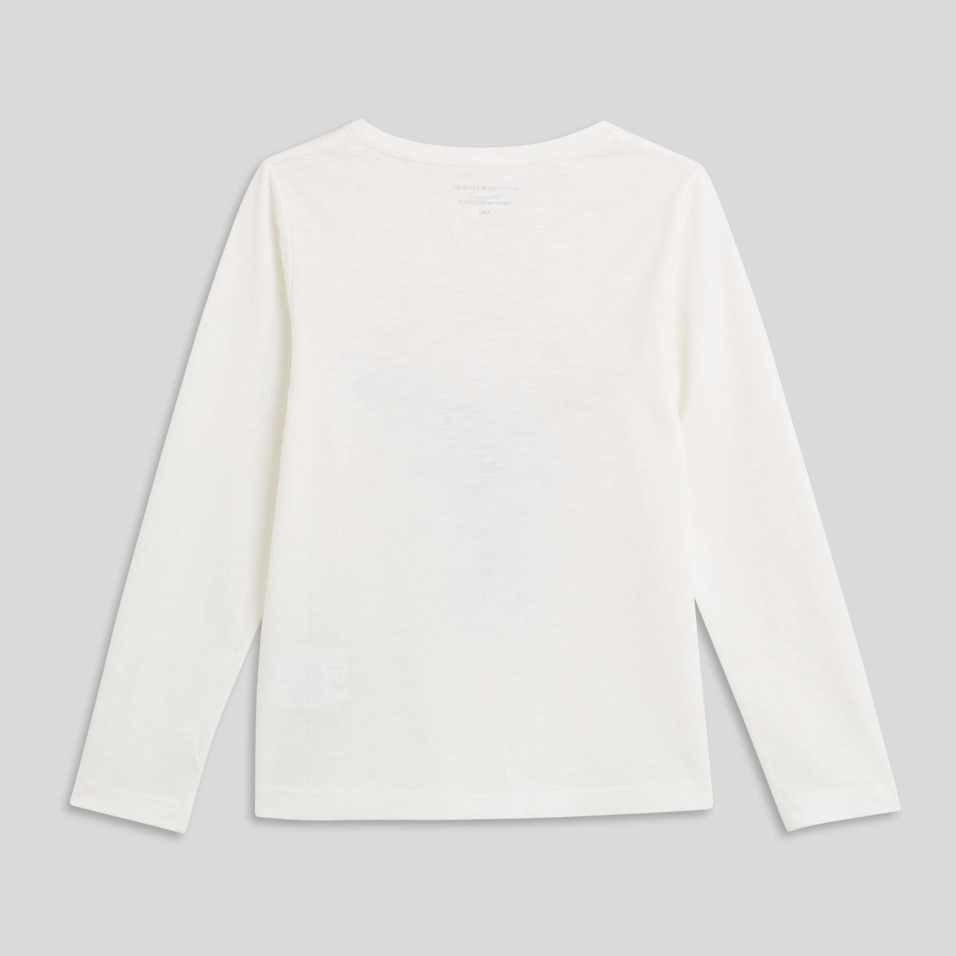 T-shirt manches longues en coton BIO, Ecru, large image number 2