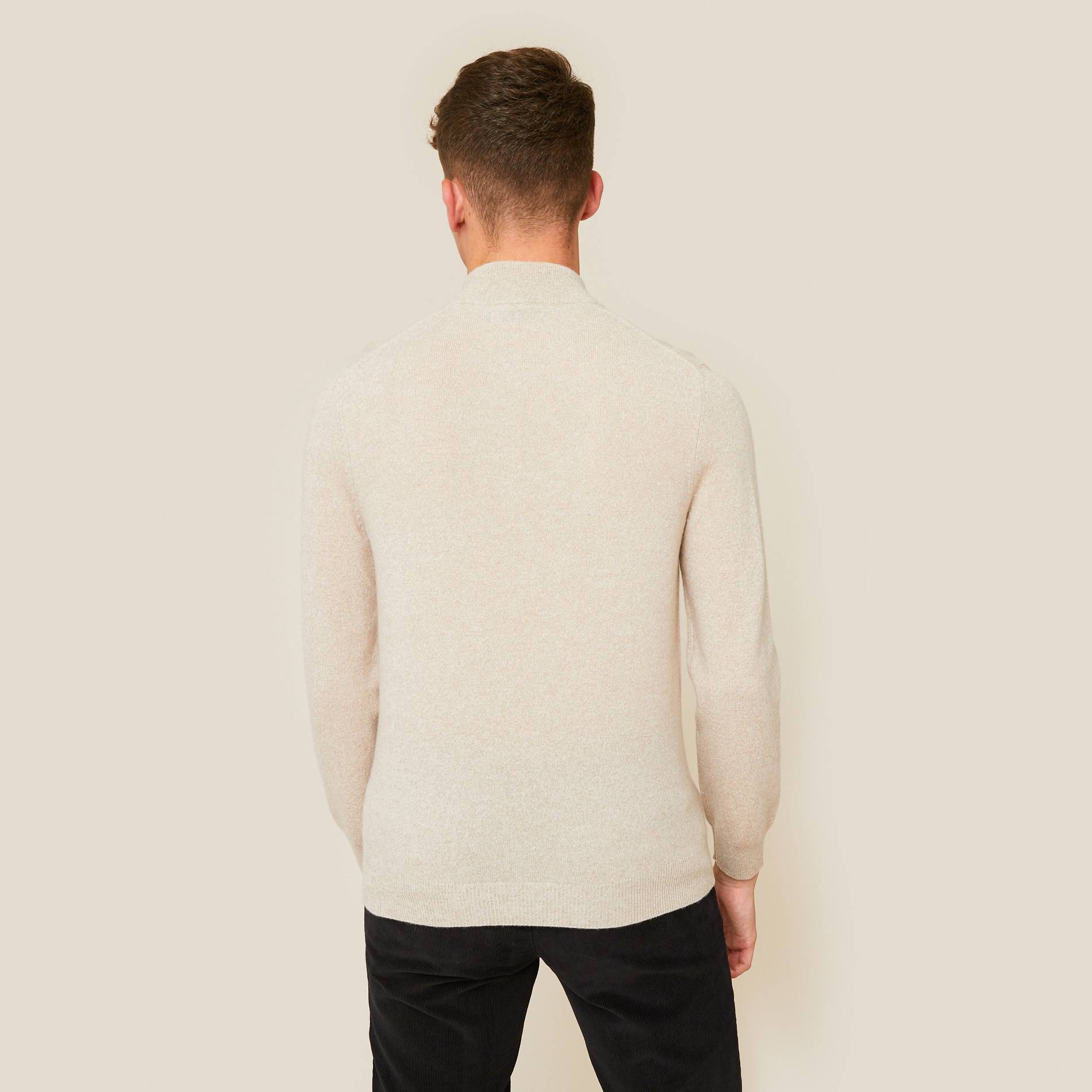 Pull en laine et cachemire, Beige, large image number 1