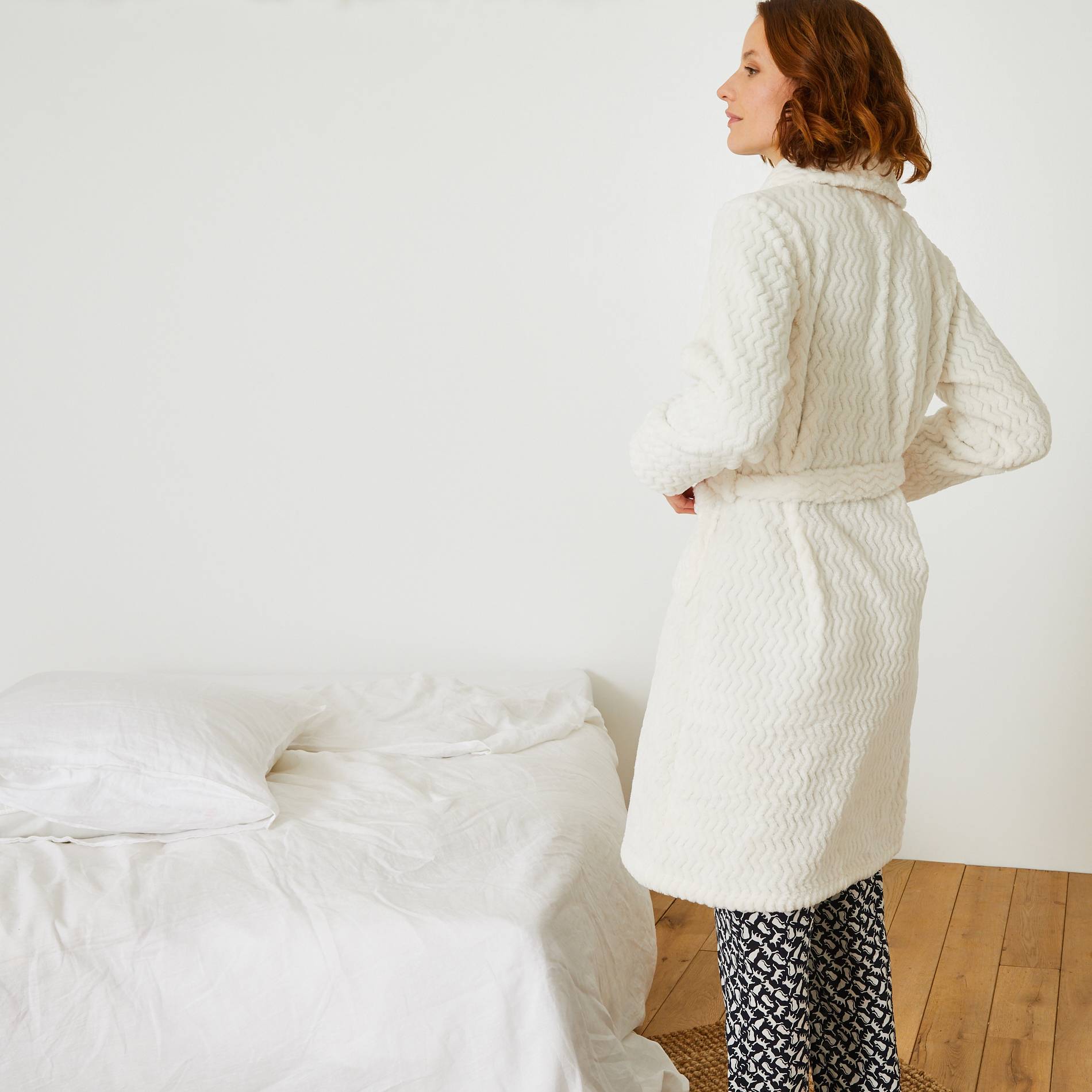 Peignoir doudou, Ecru, large image number 5.0