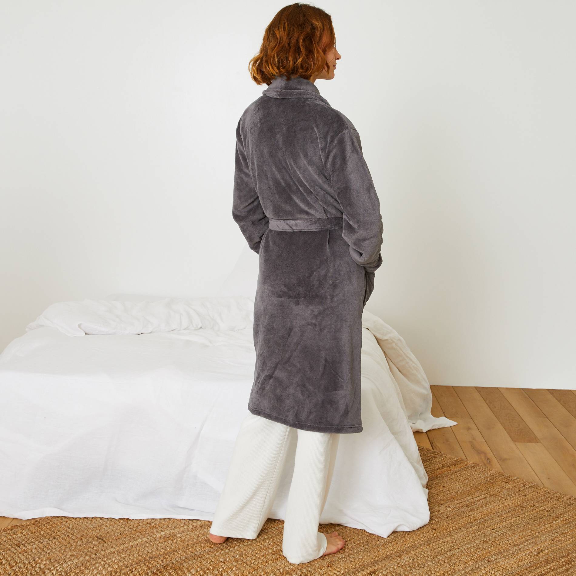 Peignoir doudou long, Argent, large image number 5