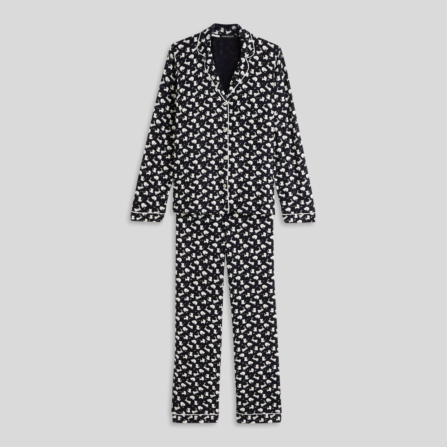 Ensemble de pyjama imprimé, Bleu clair, large image number 8
