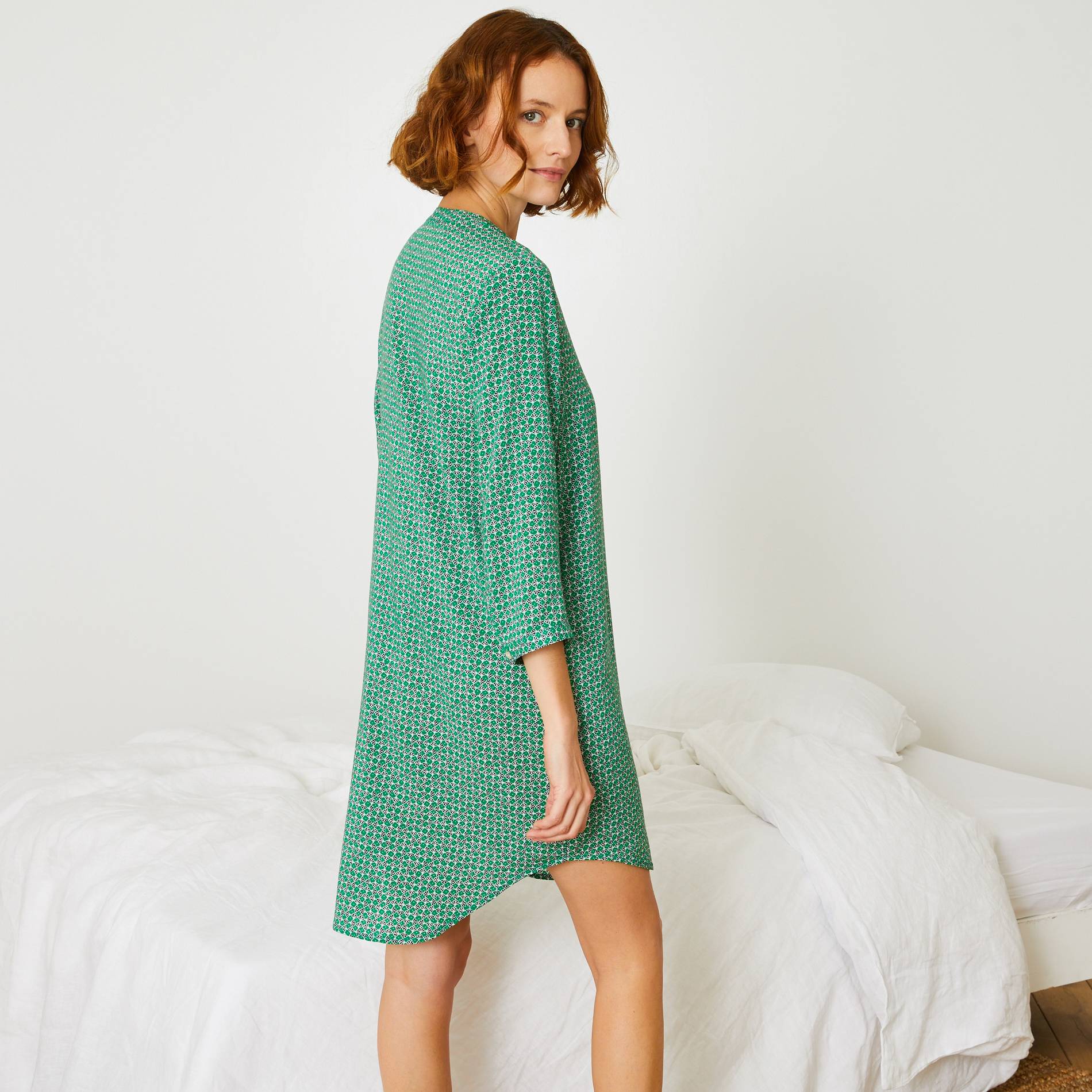 Chemise de nuit imprimée, Vert, large image number 6