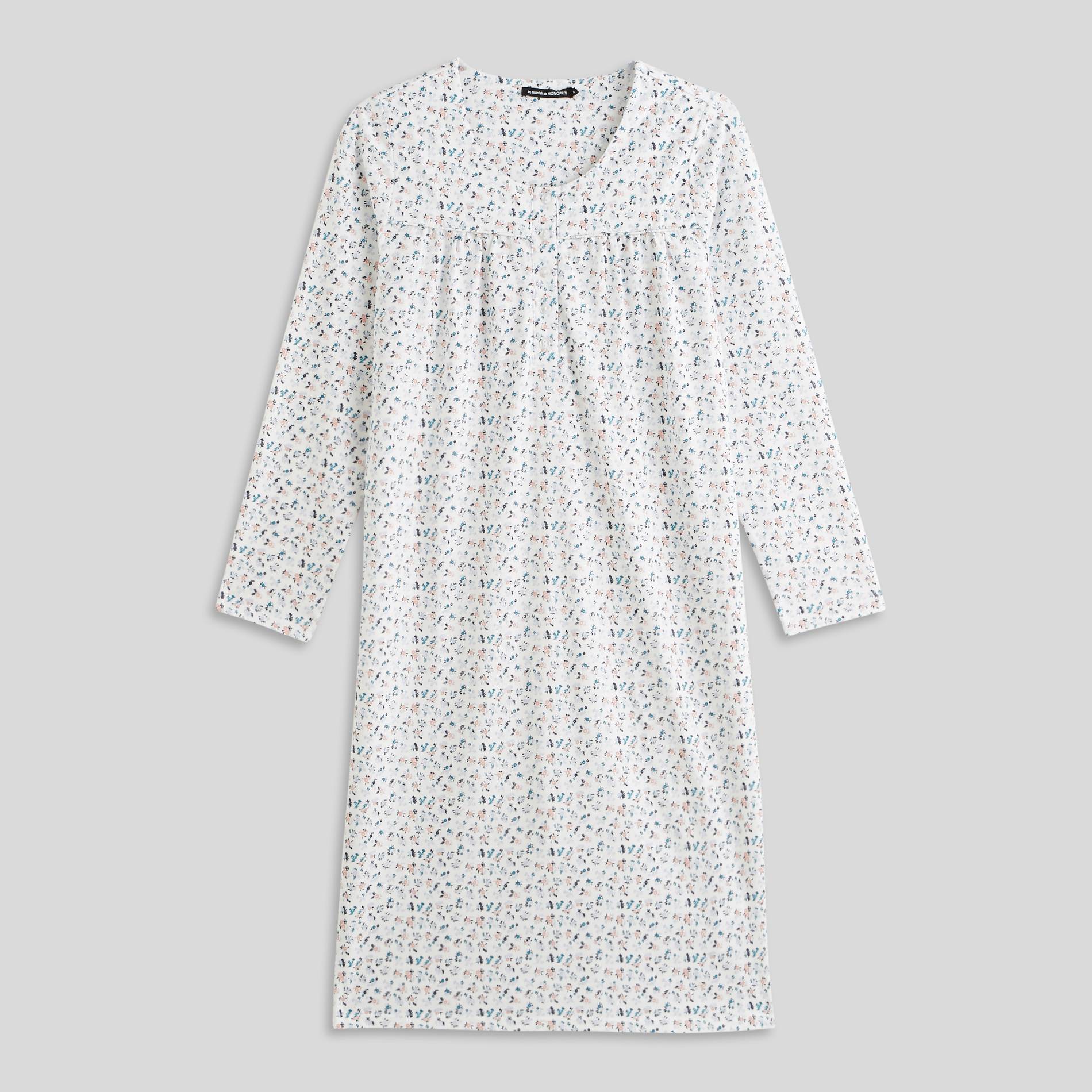 Chemise de nuit en coton BIO, Blanc, large image number 8.0