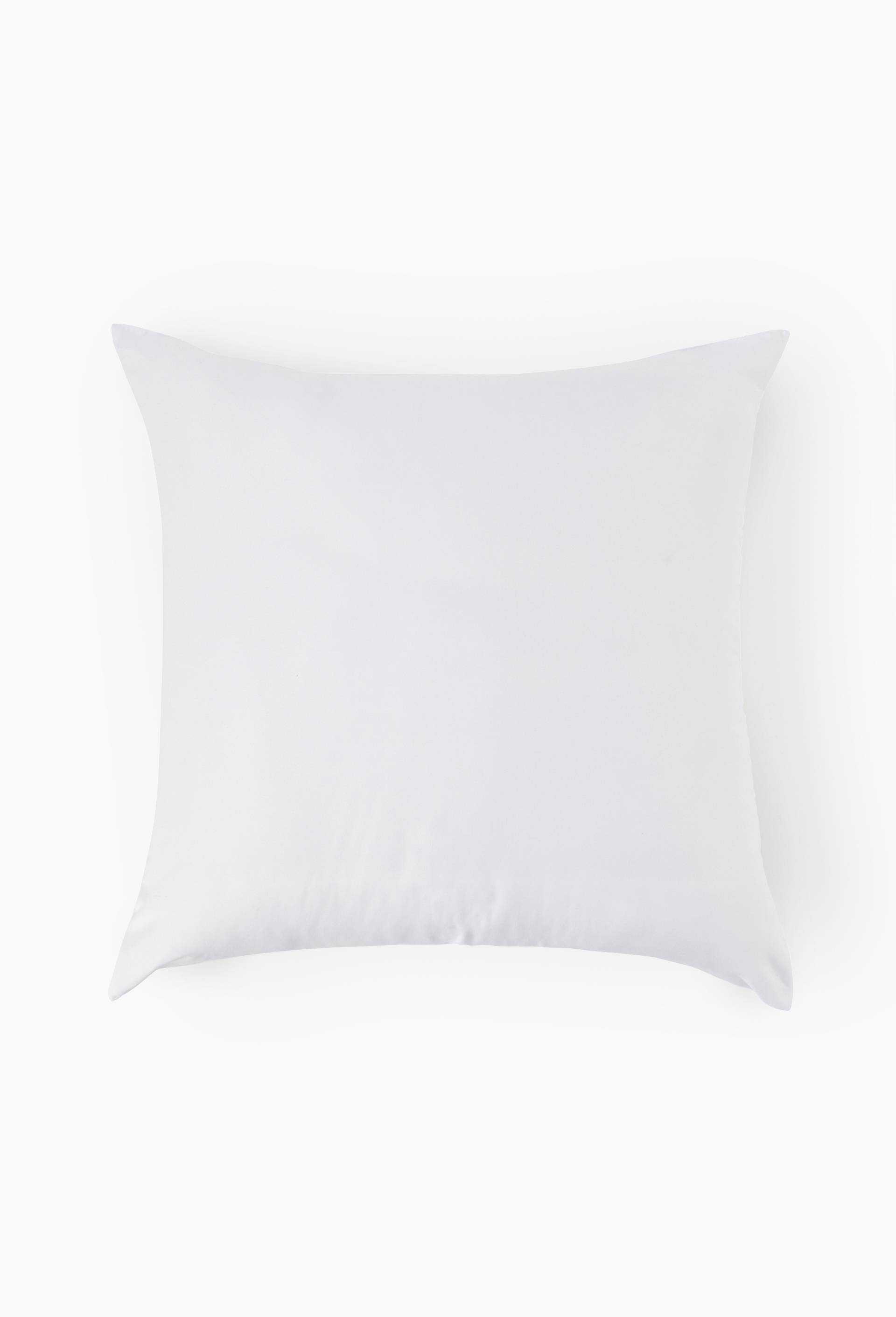 Oreiller carr&eacute; microfibre, 60x60cm, 100% polyester, Blanc, large image number 0.0