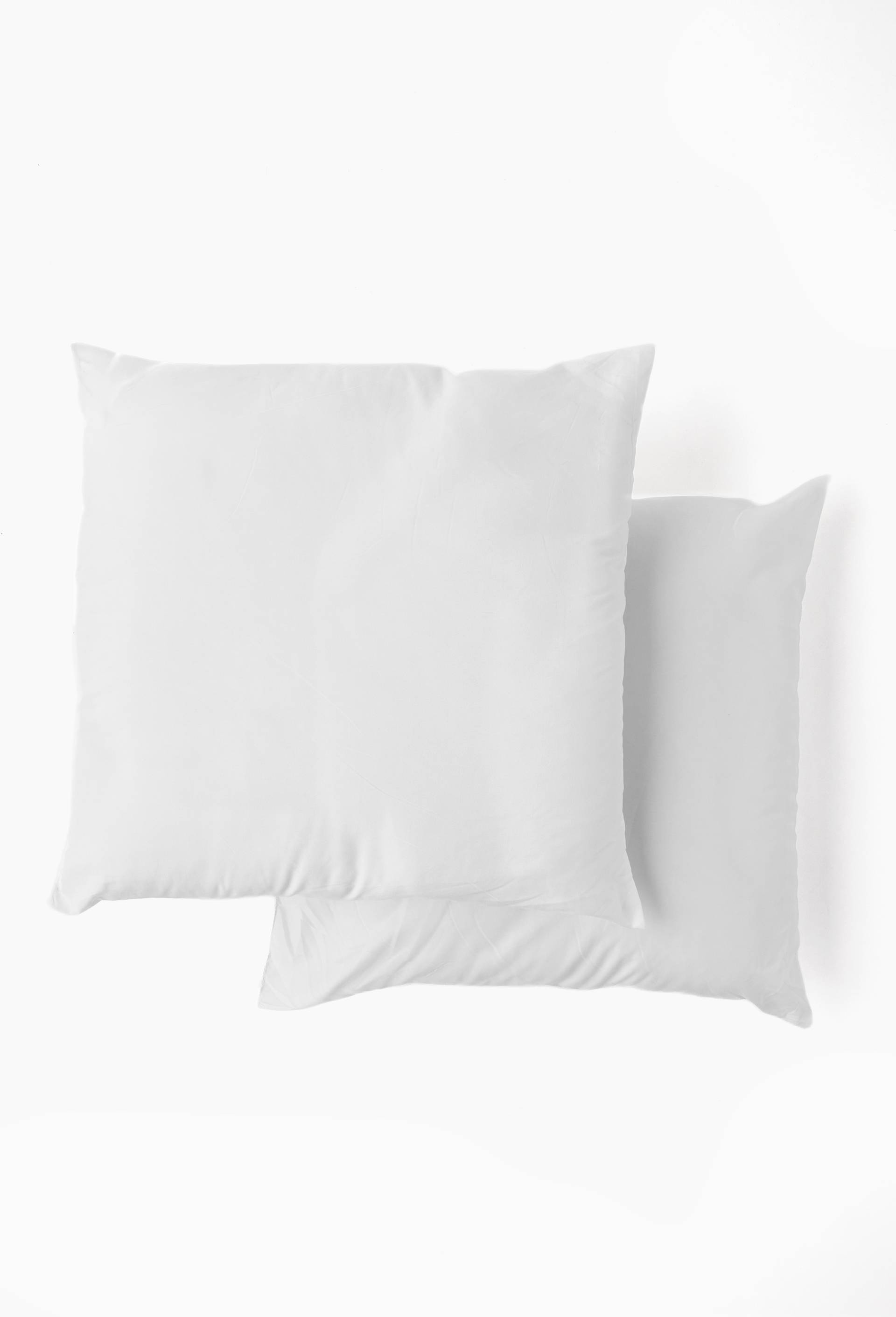 Oreiller carr&eacute; microfibre, 60x60cm, 100% polyester, Blanc, large image number 0.0