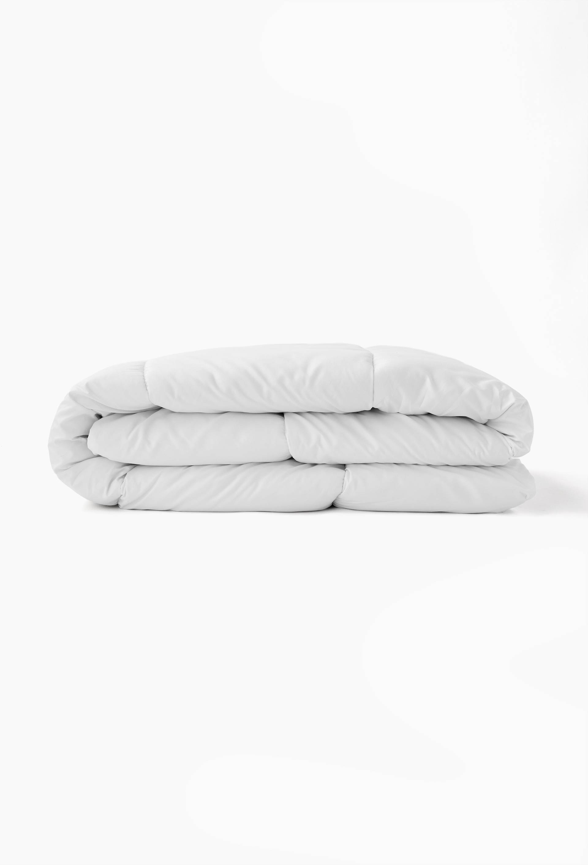 Couette microfibre, 140x200cm, 100% polyester, Blanc, large image number 1.0