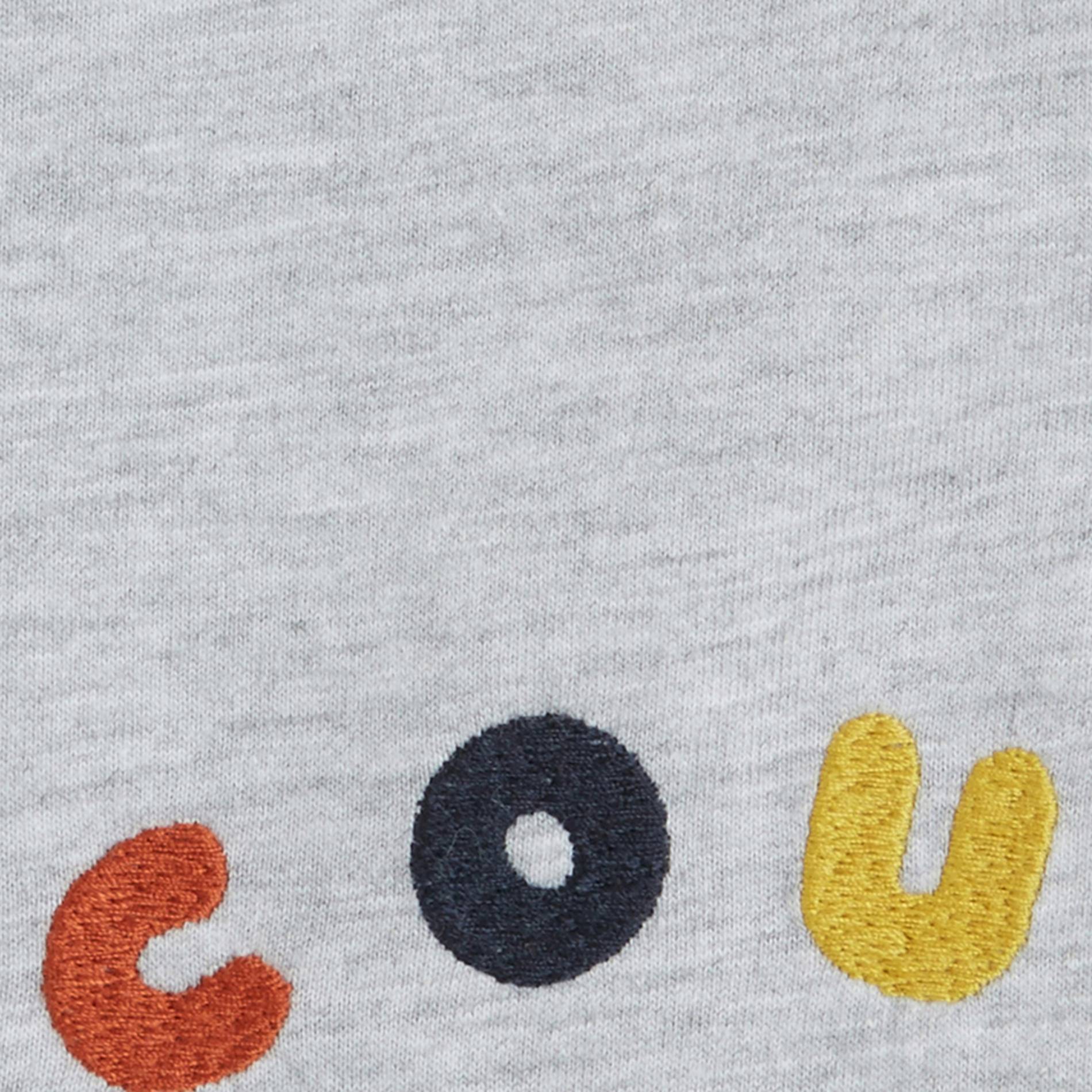 T-shirt manches longues imprimé en coton BIO, Gris clair, large image number 2