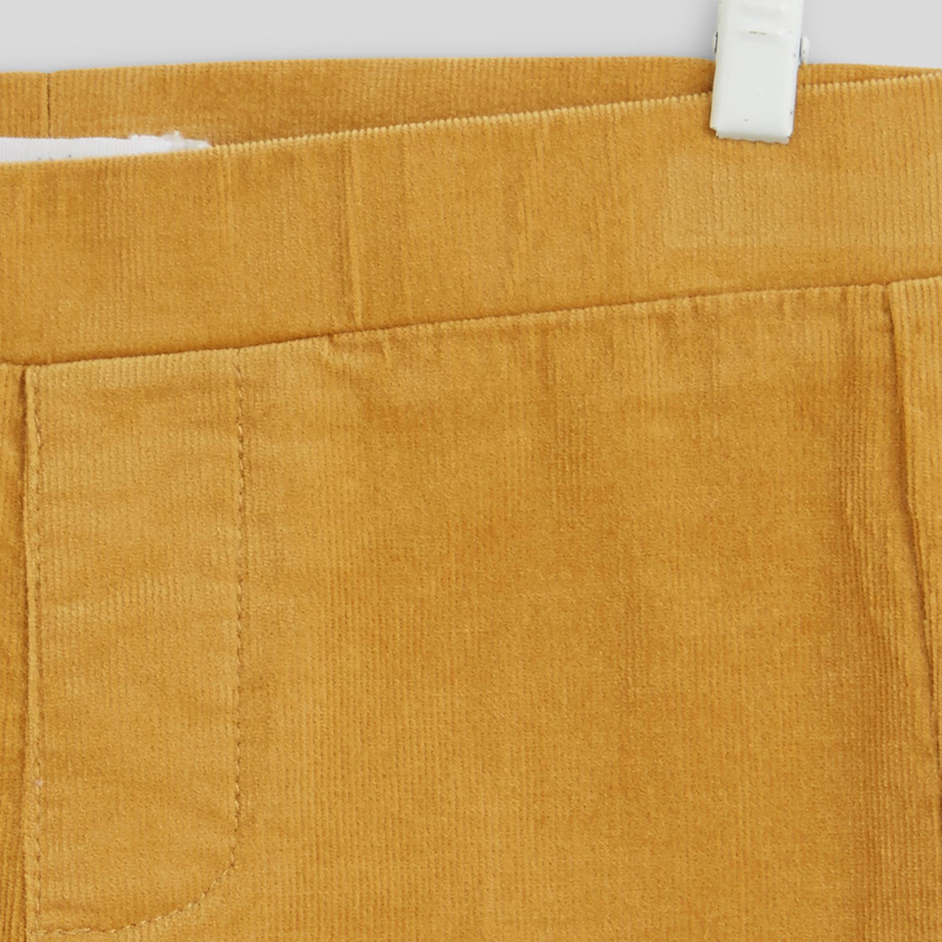 Pantalon en velours coupe slim, Moutarde, large image number 2