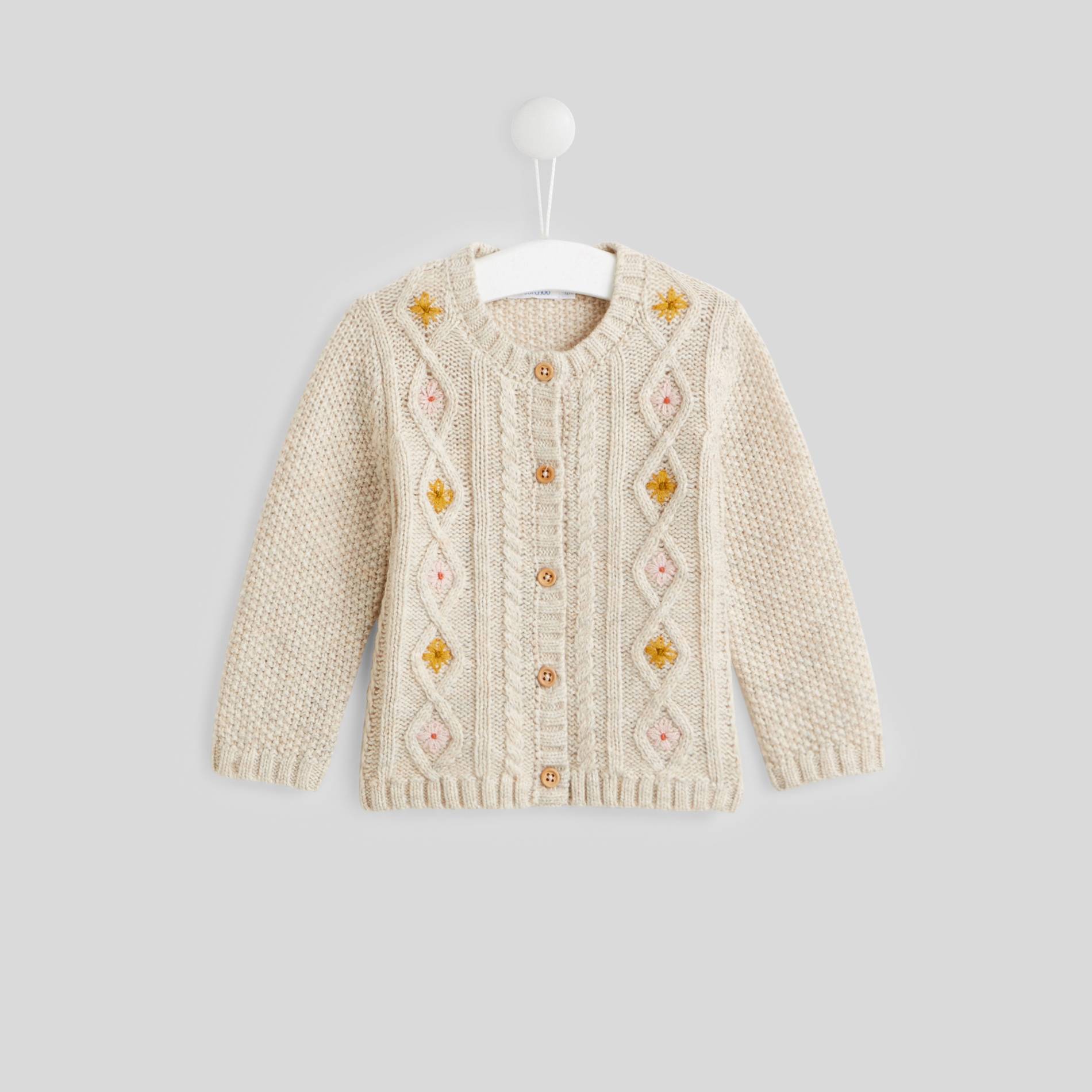 Cardigan torsades, Ecru, large image number 0