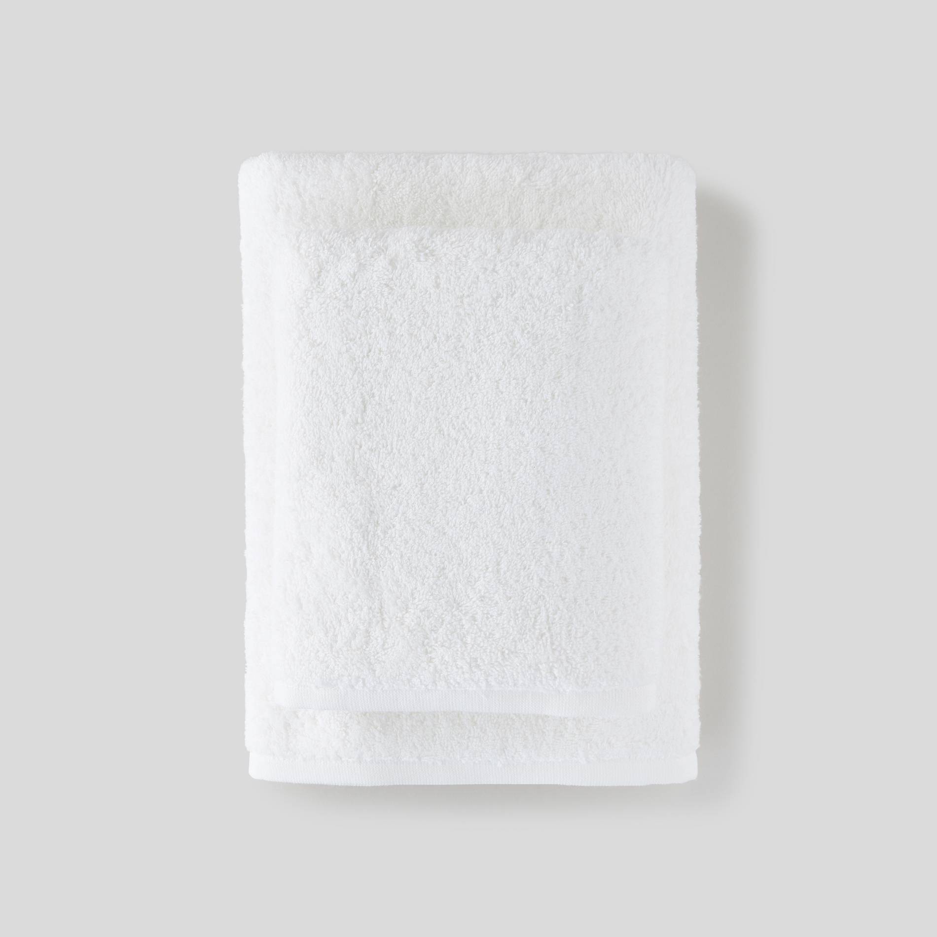 Lot 1 drap de bain + 1 serviette de toilette, Blanc, large image number 0.0