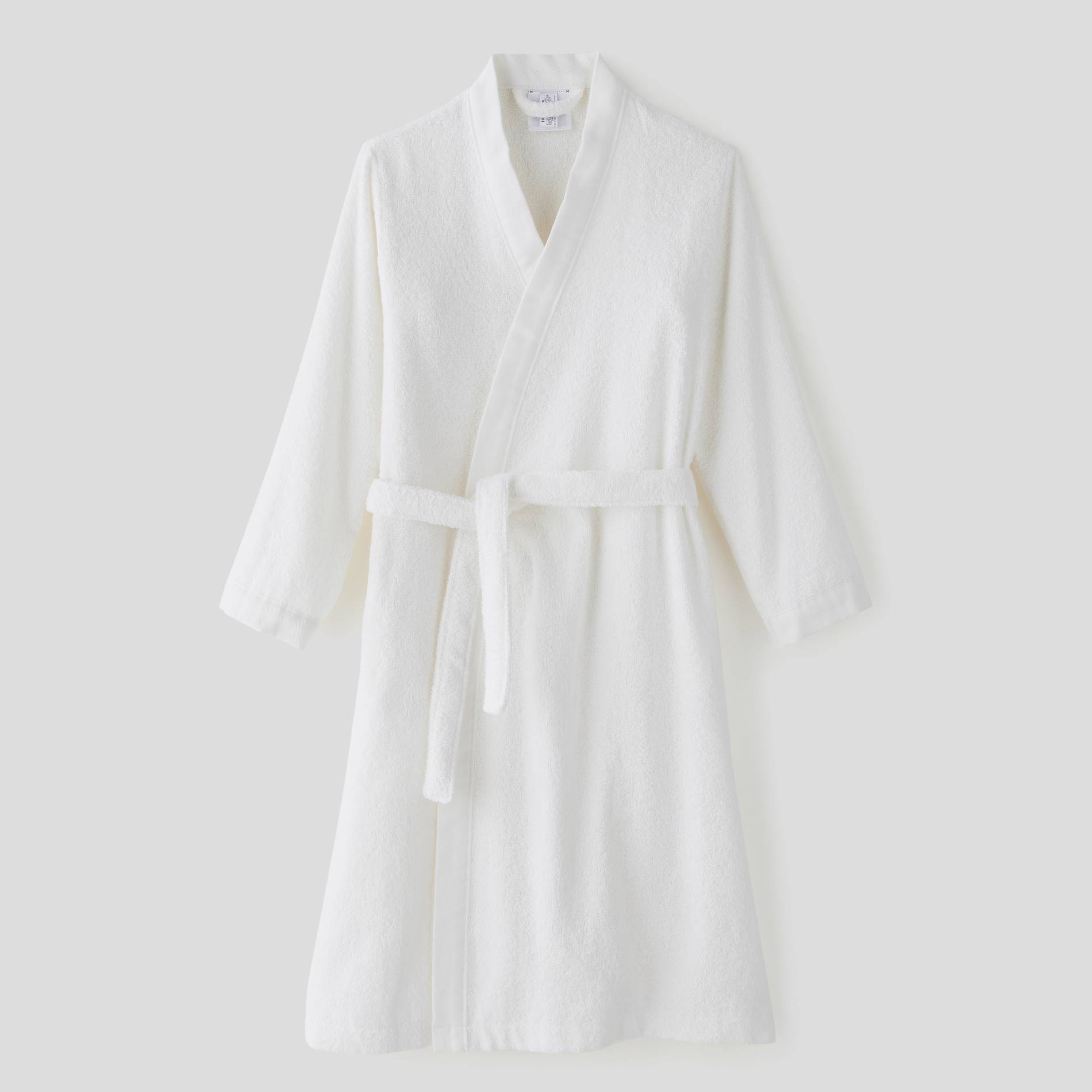 Peignoir nid d'abeille, taille M, Blanc, large image number 0