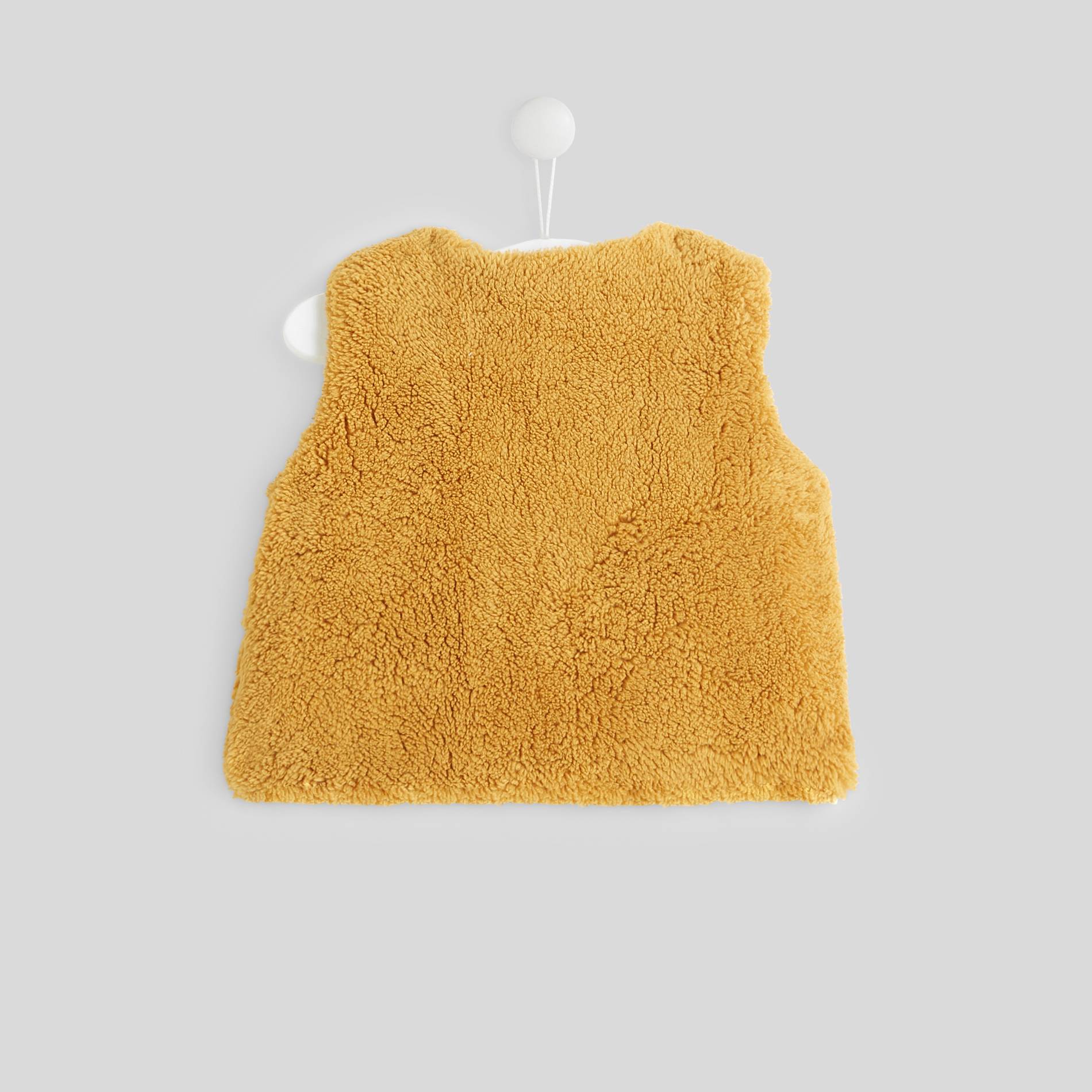 Veste sans manches imitation fourrure, Caramel, large image number 1