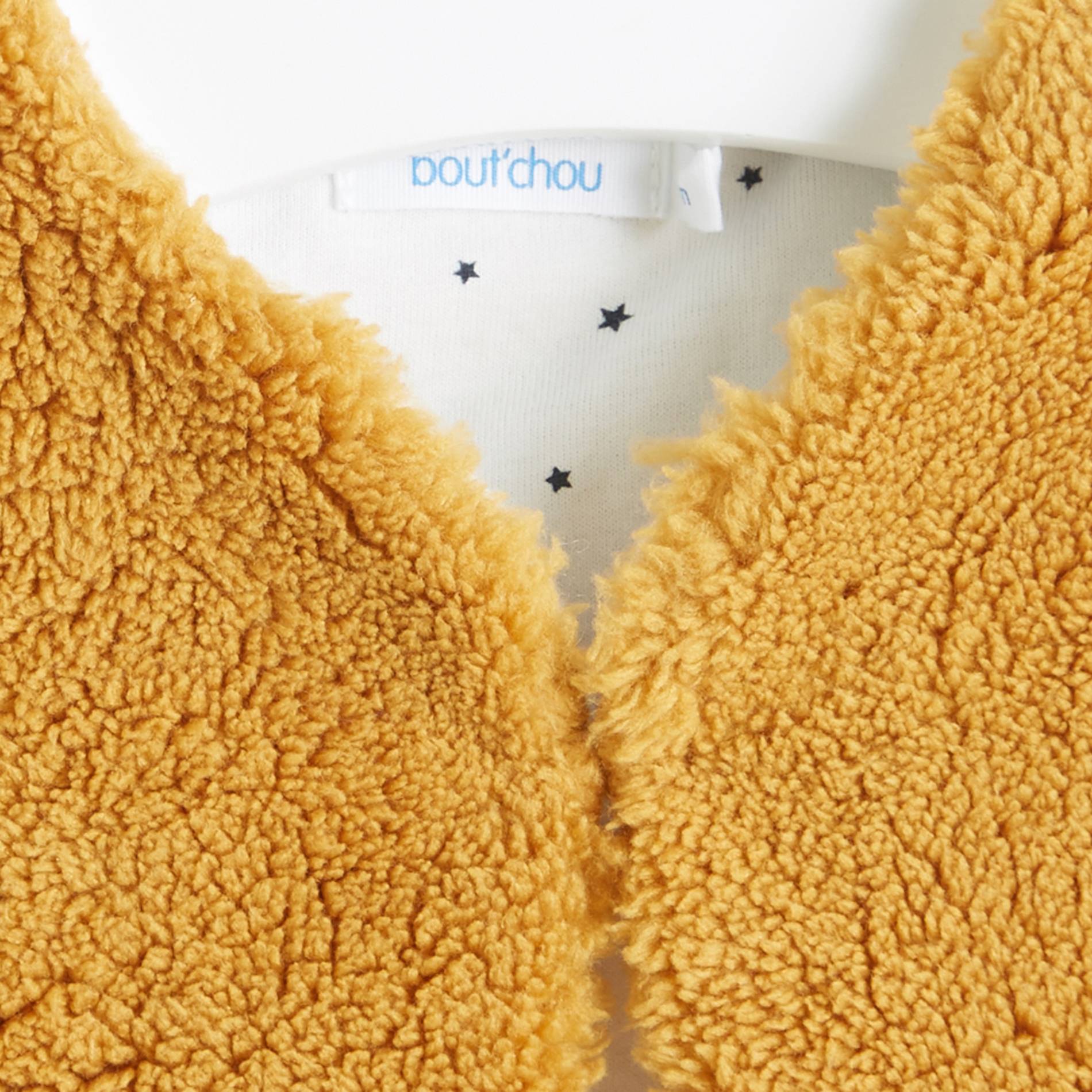 Veste sans manches imitation fourrure, Caramel, large image number 2