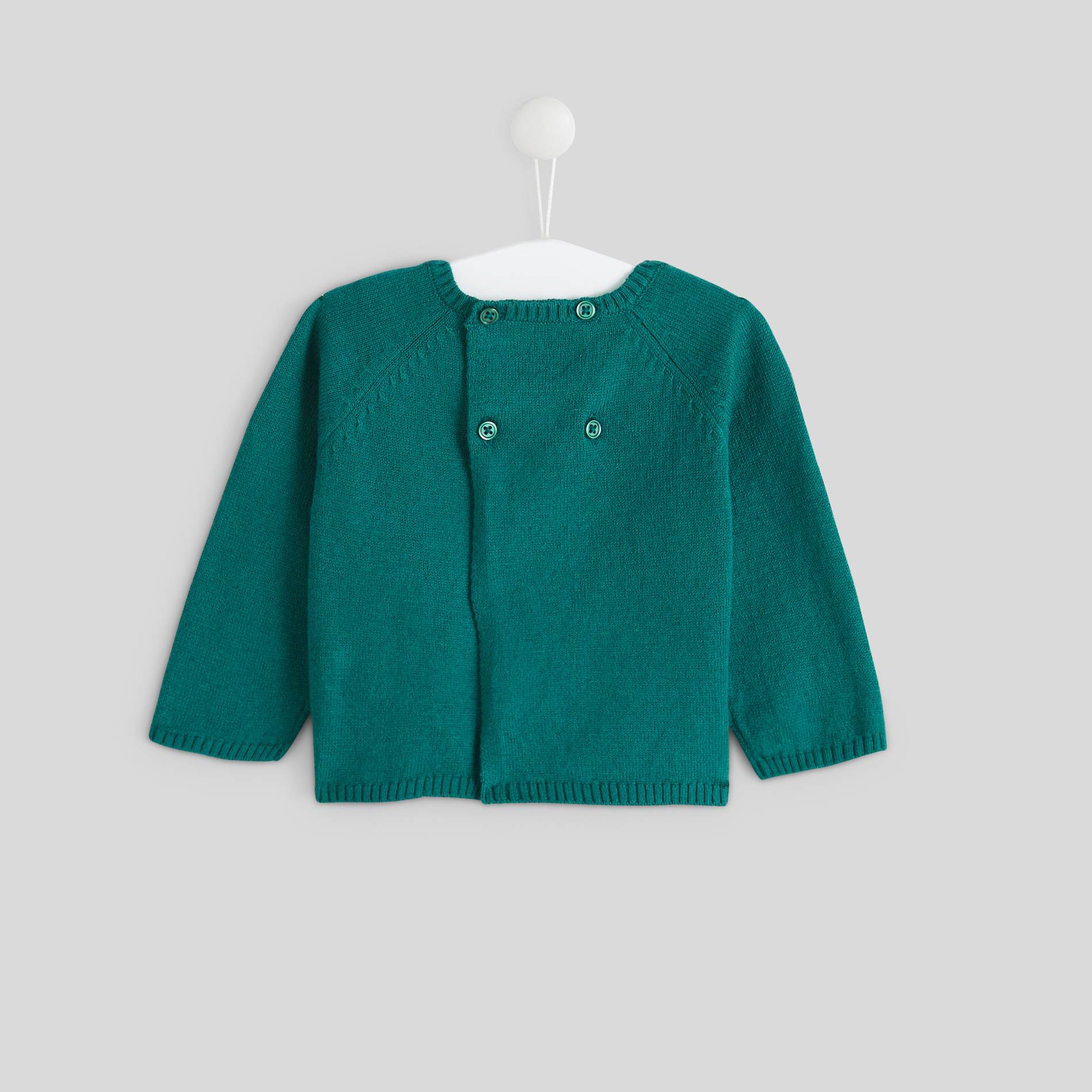 Pull intarsia, Bleu gris, large image number 1