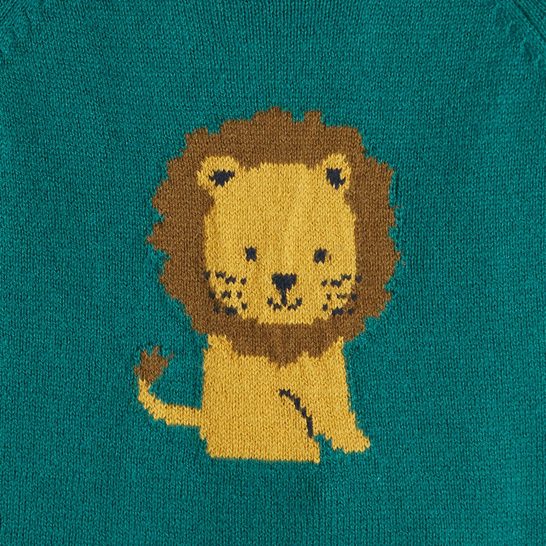 Pull intarsia, Bleu gris, large image number 2
