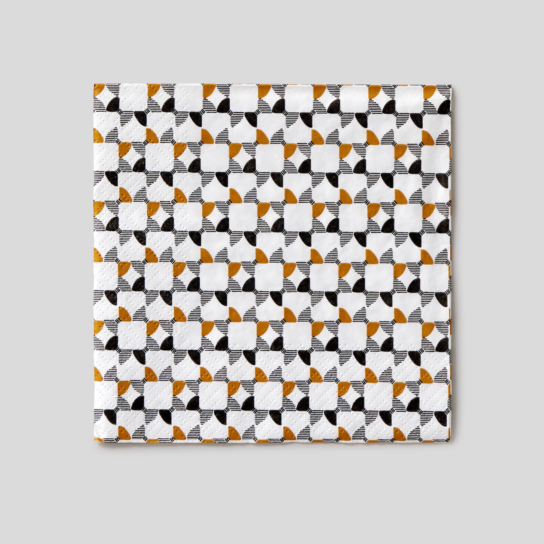 20 serviettes en papier, 33x33cm, Noir, large image number 0