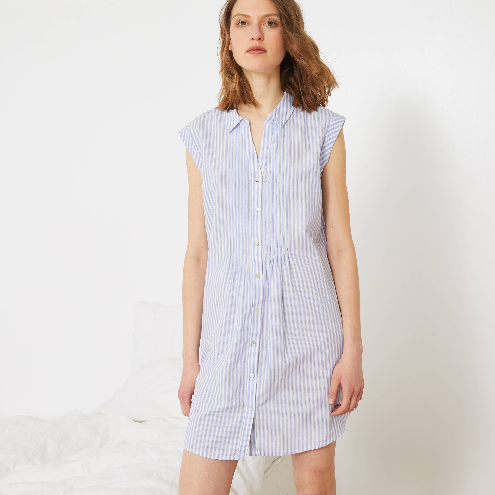 Chemise de nuit en coton BIO, Bleu pâle, large image number 0.0