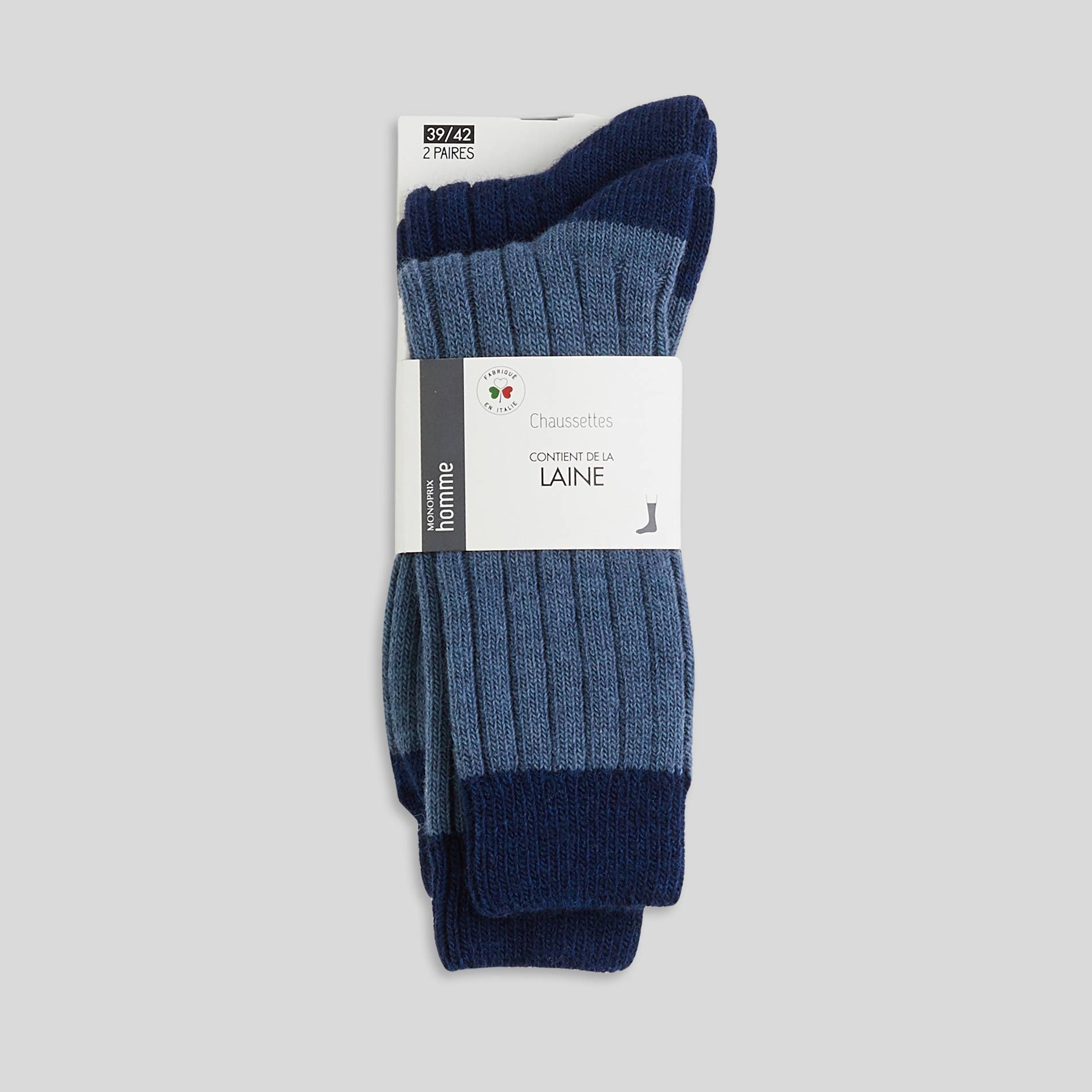 Lot de 2 paires de chaussettes, Gris moyen, large image number 0