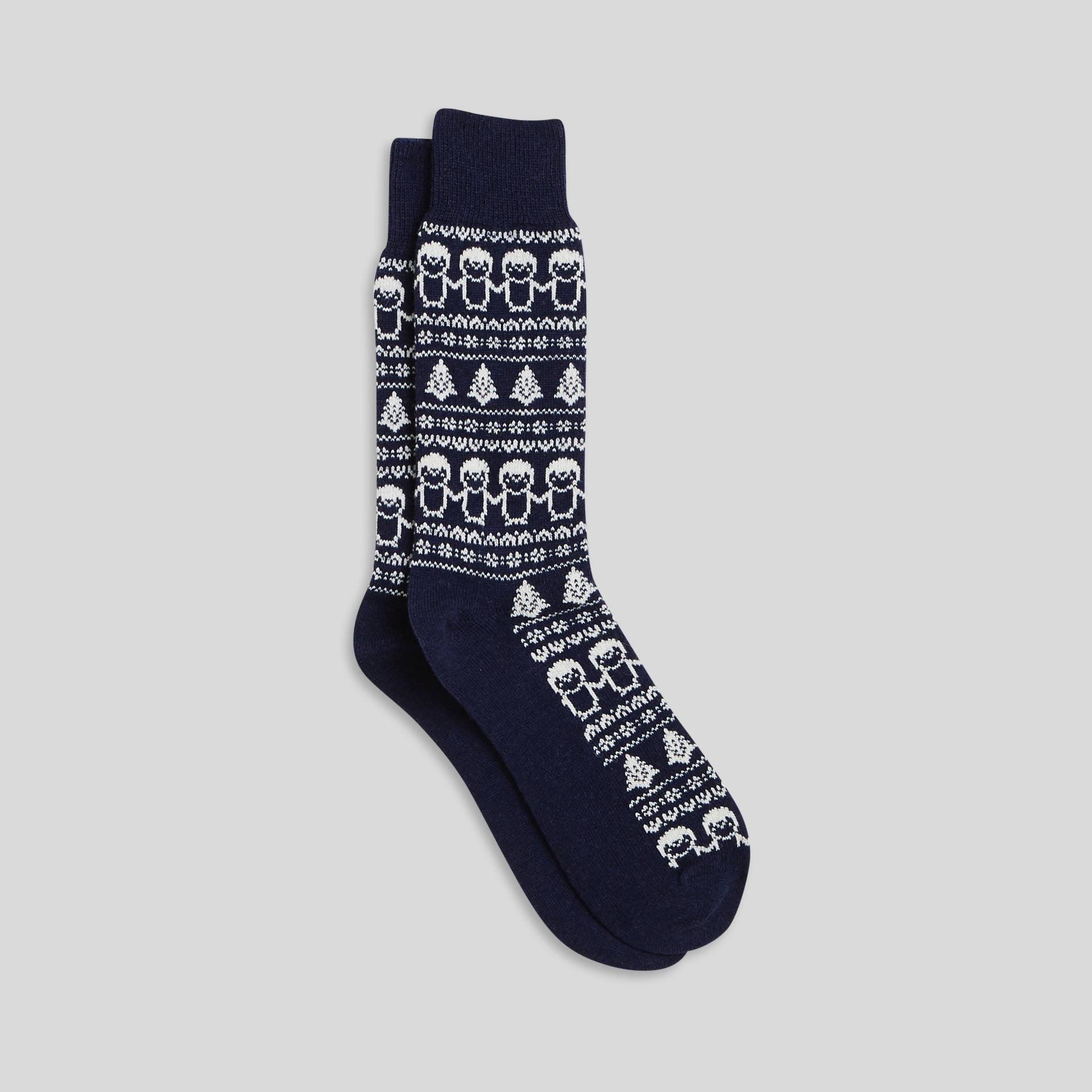 Chausettes en laine, Bleu marine, large image number 1