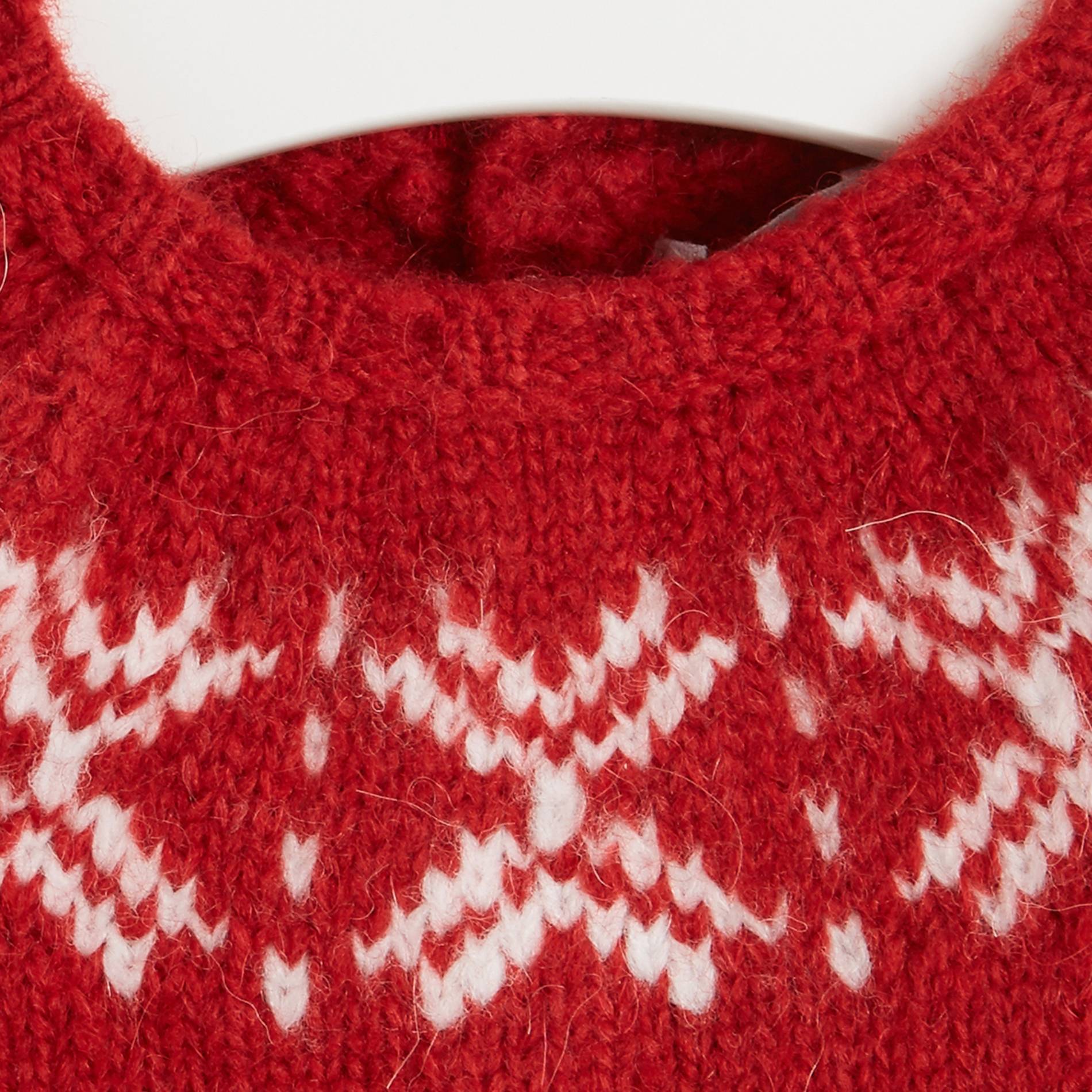 Pull en jacquard, Carmin, large image number 2
