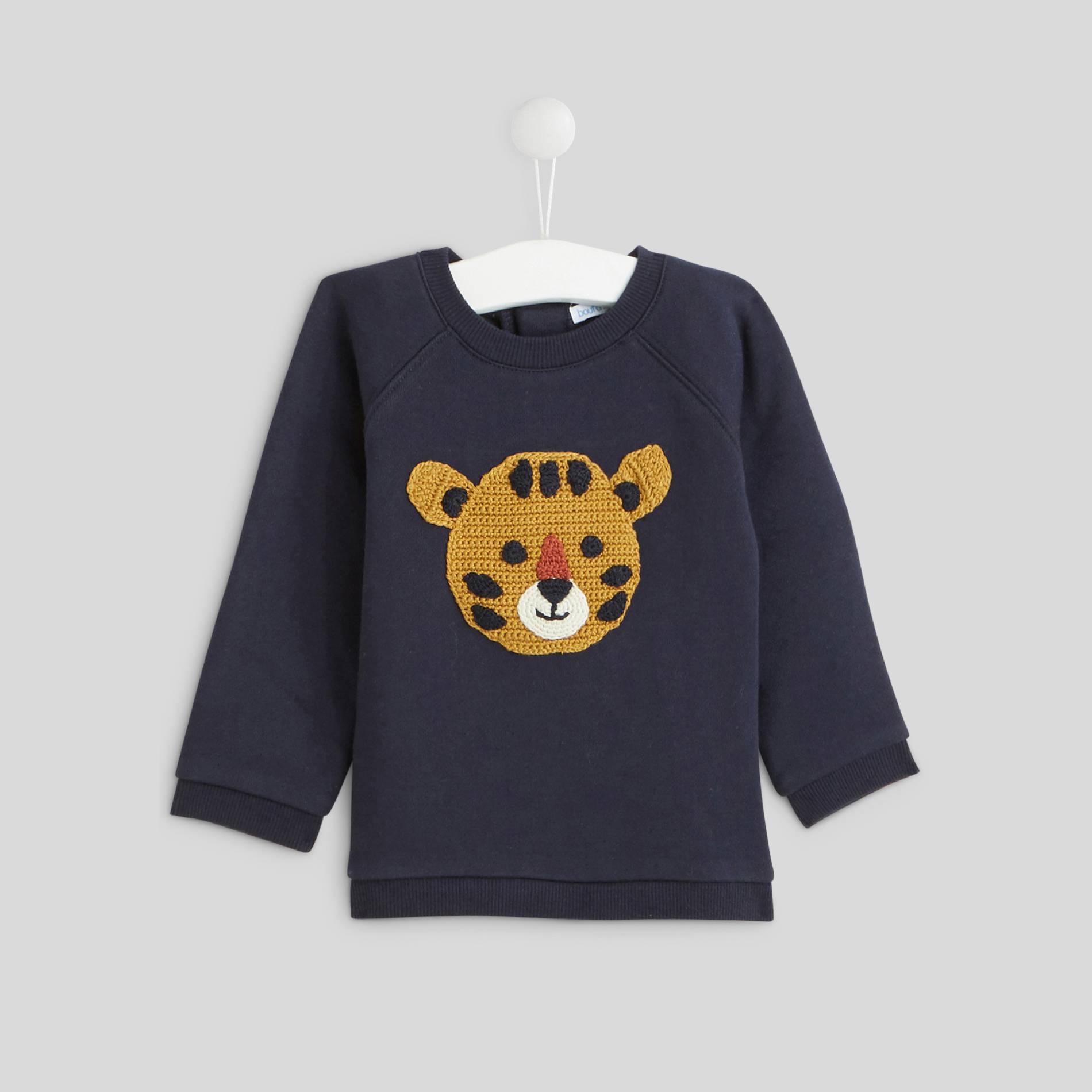 Sweat en tricot, Bleu marine, large image number 0