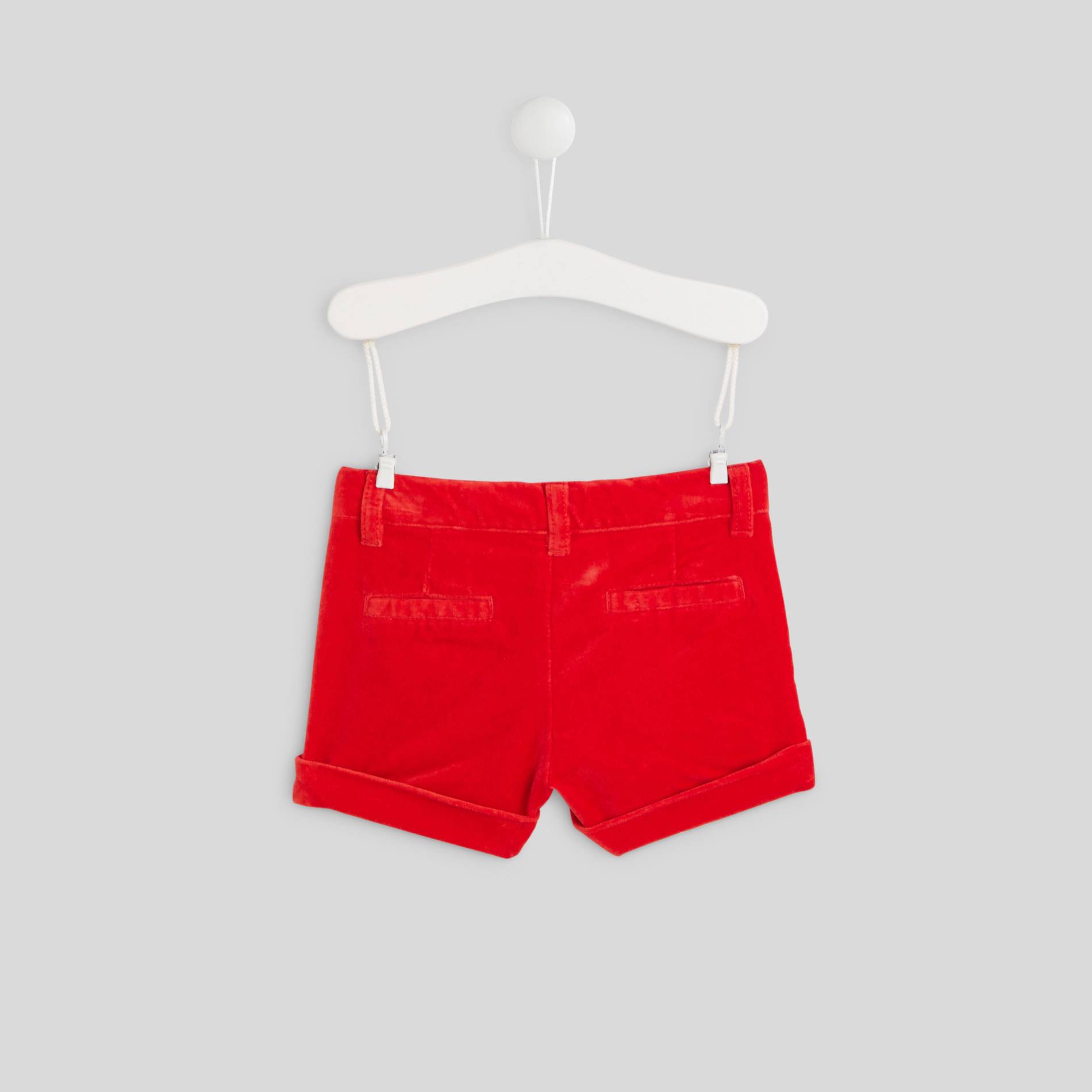 Short en velours, Cerise, large image number 1.0