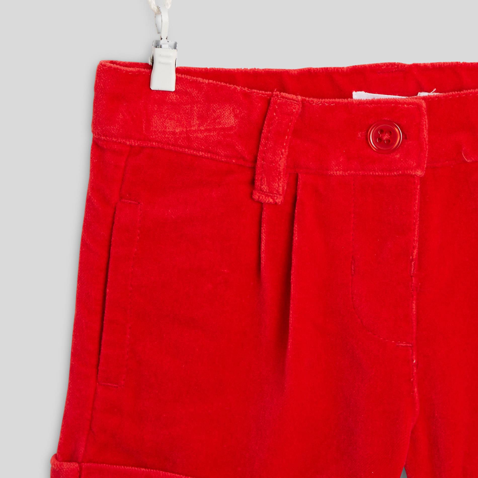 Short en velours, Cerise, large image number 2.0